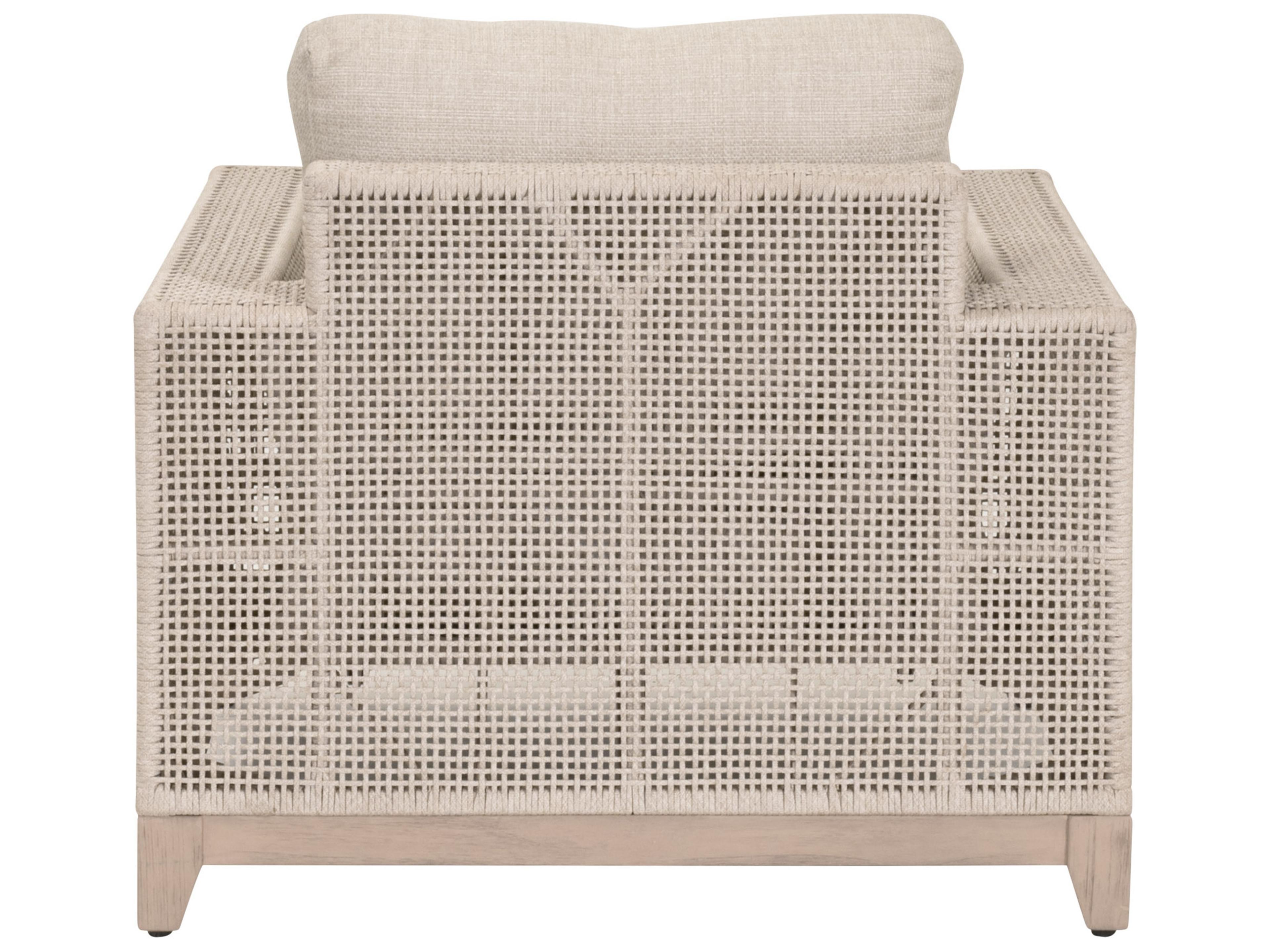 Essentials for Living Outdoor Woven - Outdoor Tropez Wood Cushion Lounge Chair