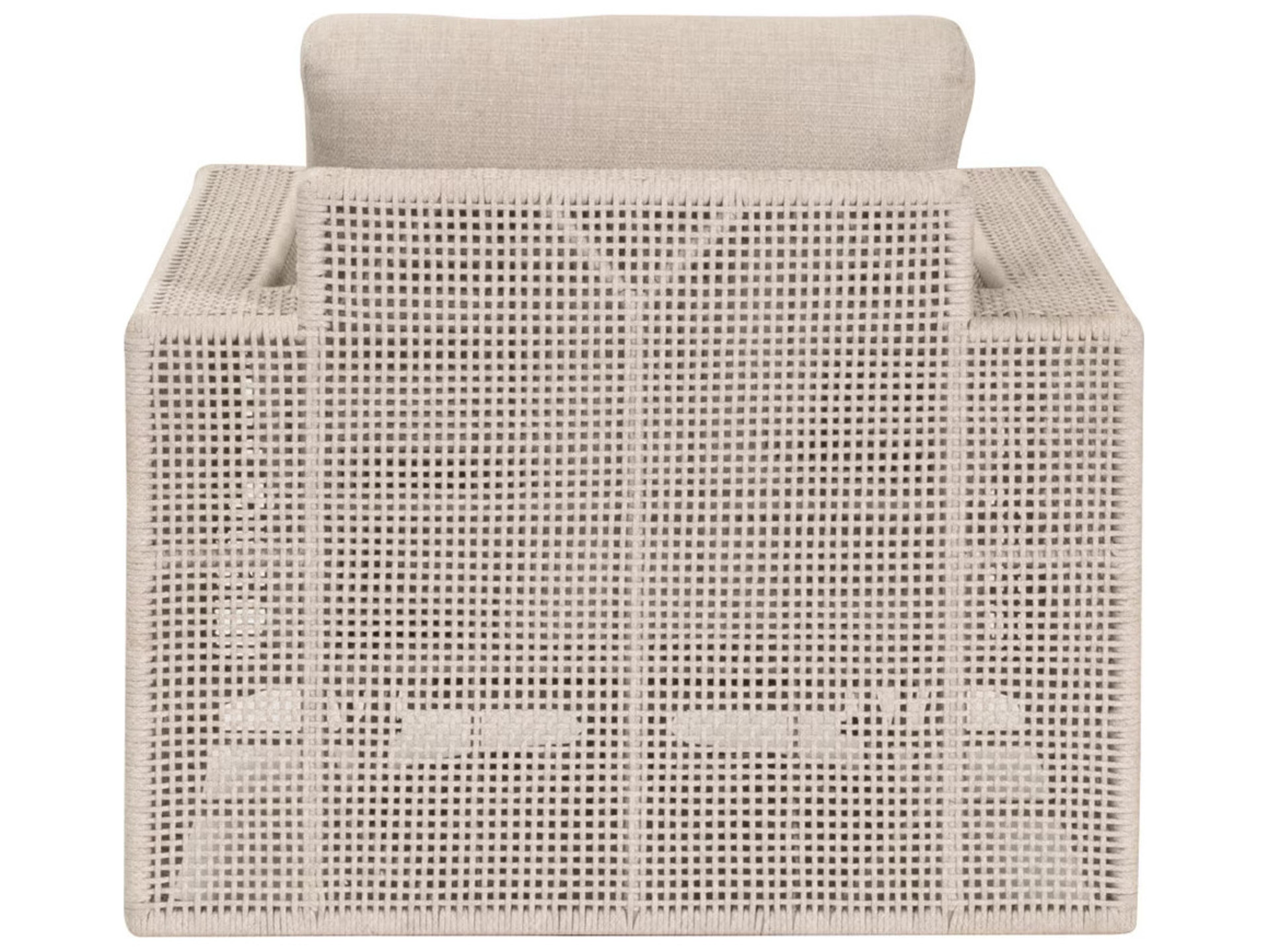 Essentials for Living Outdoor Woven - Outdoor Tropez Wood Cushion Lounge Chair