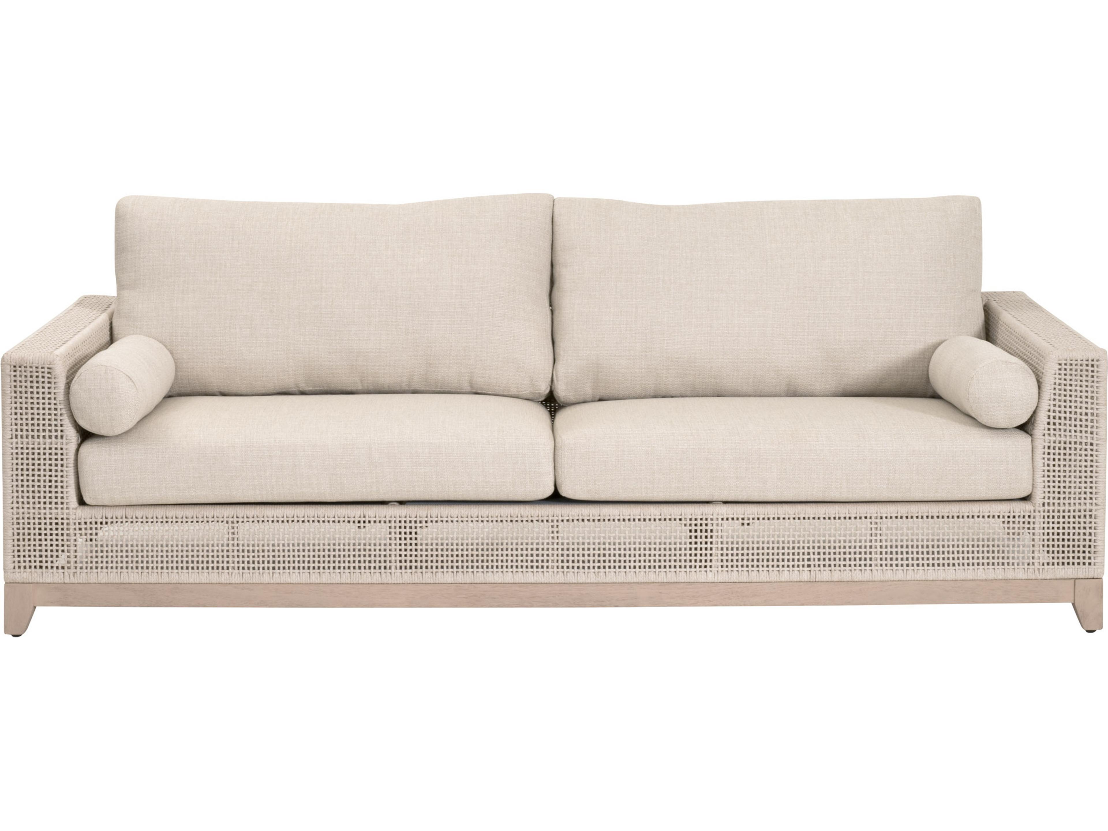 Essentials for Living Outdoor Woven - Outdoor Tropez Fabric Cushion Sofa