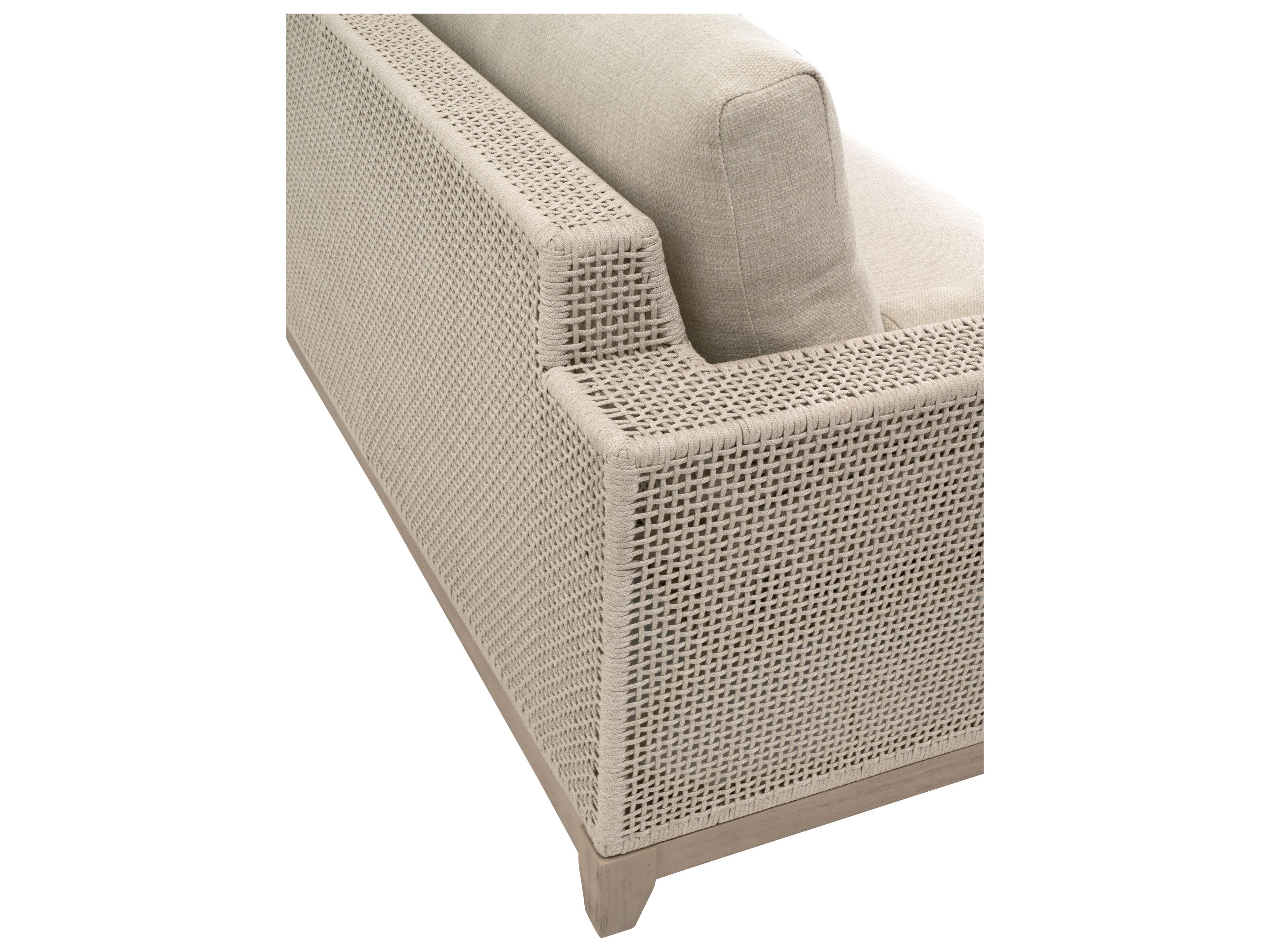 Essentials for Living Outdoor Woven - Outdoor Tropez Fabric Cushion Sofa