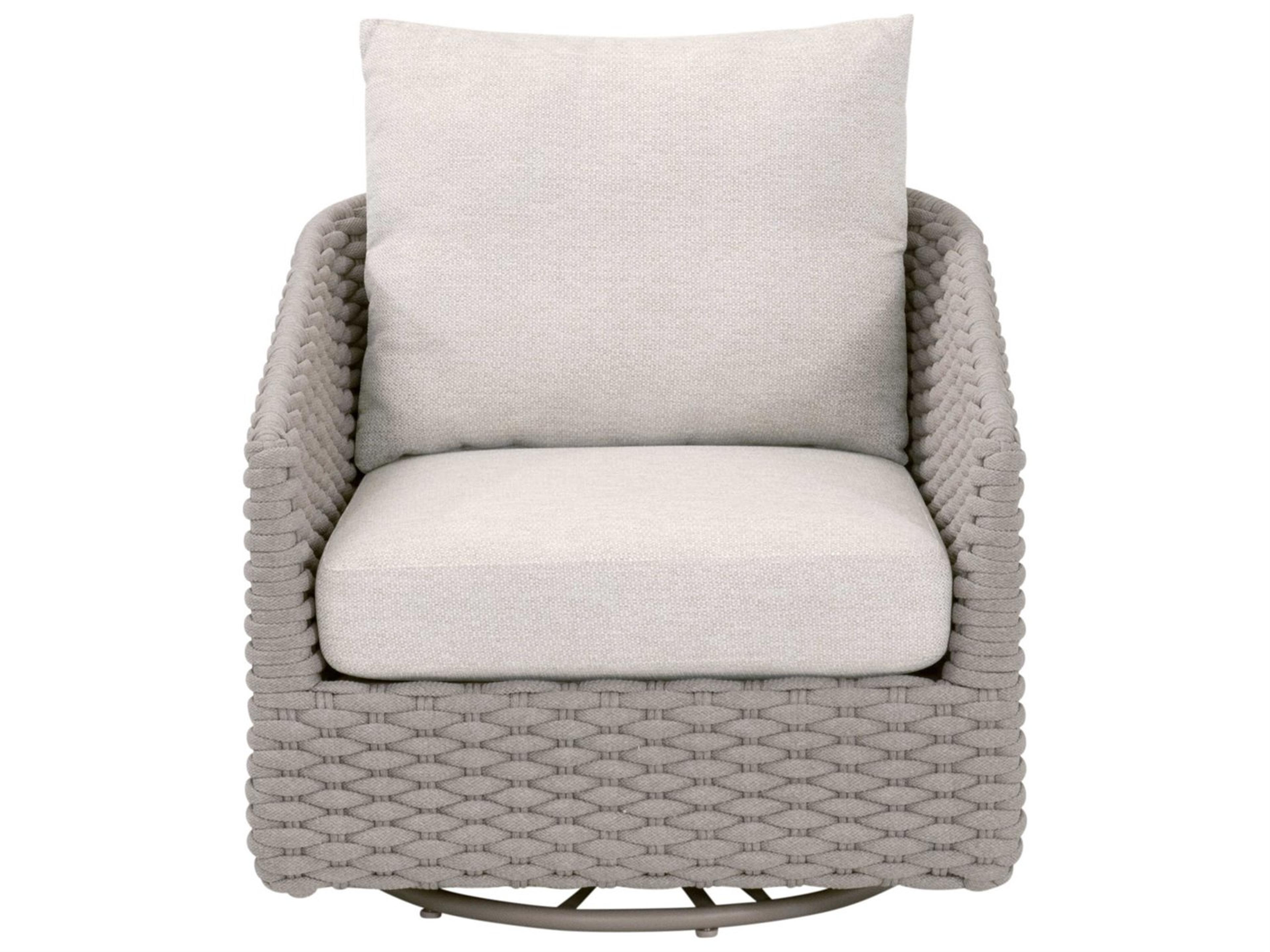 Essentials for Living Woven-Outdoor Rope Cushion Lounge Chair