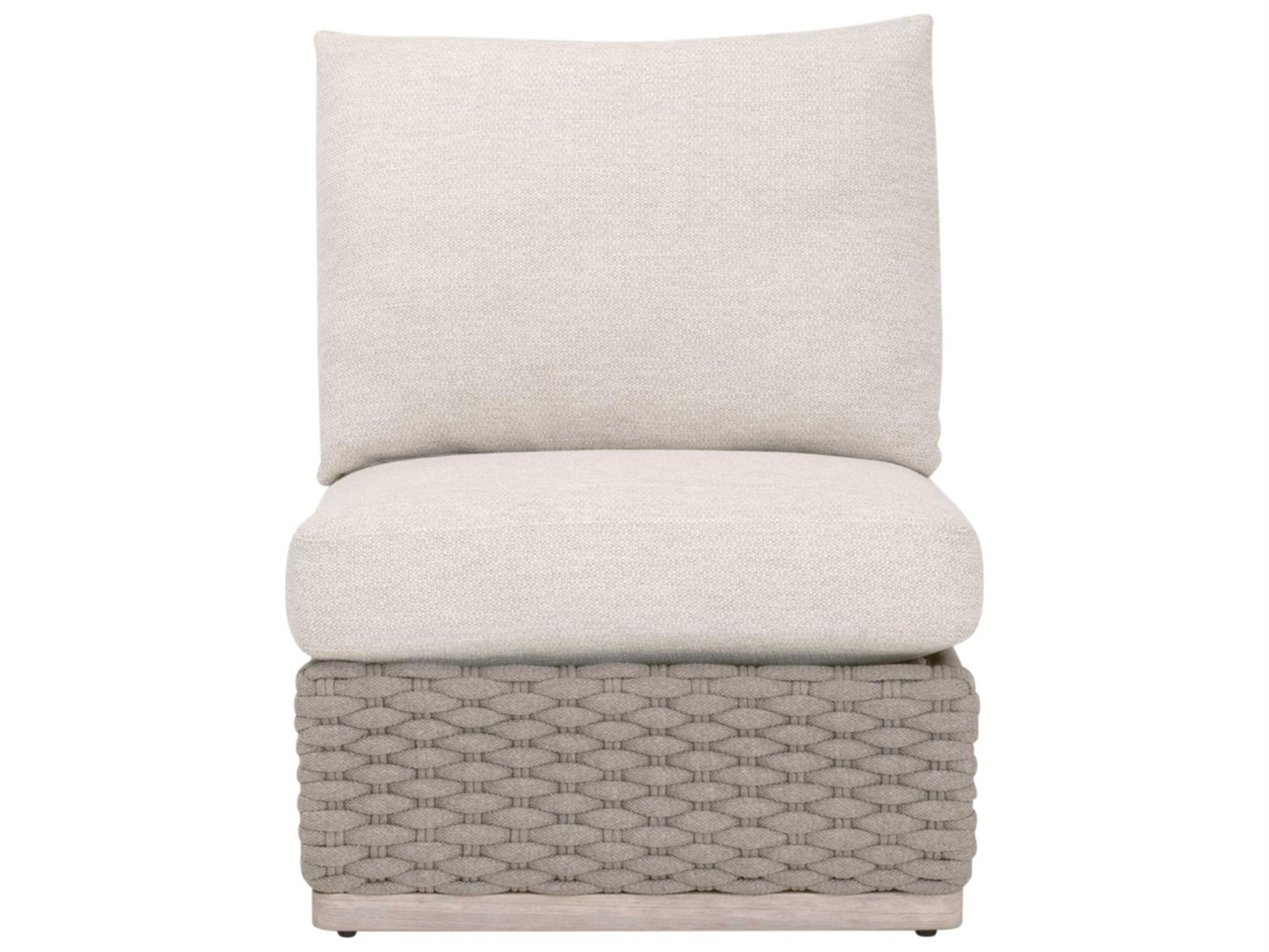 Essentials for Living Woven-Outdoor Rope Cushion Lounge Chair