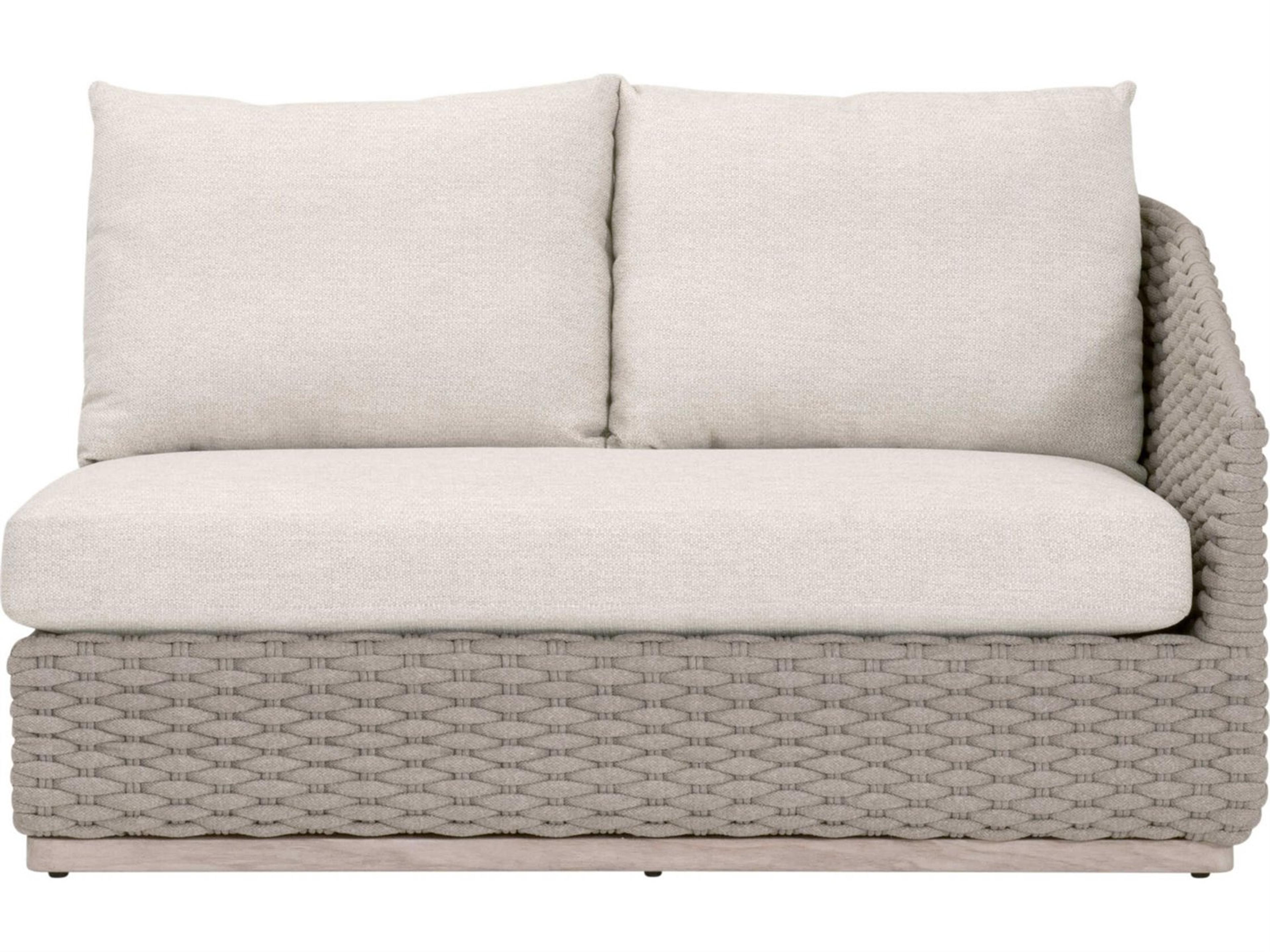 Essentials for Living Woven-Outdoor Rope Cushion Loveseat