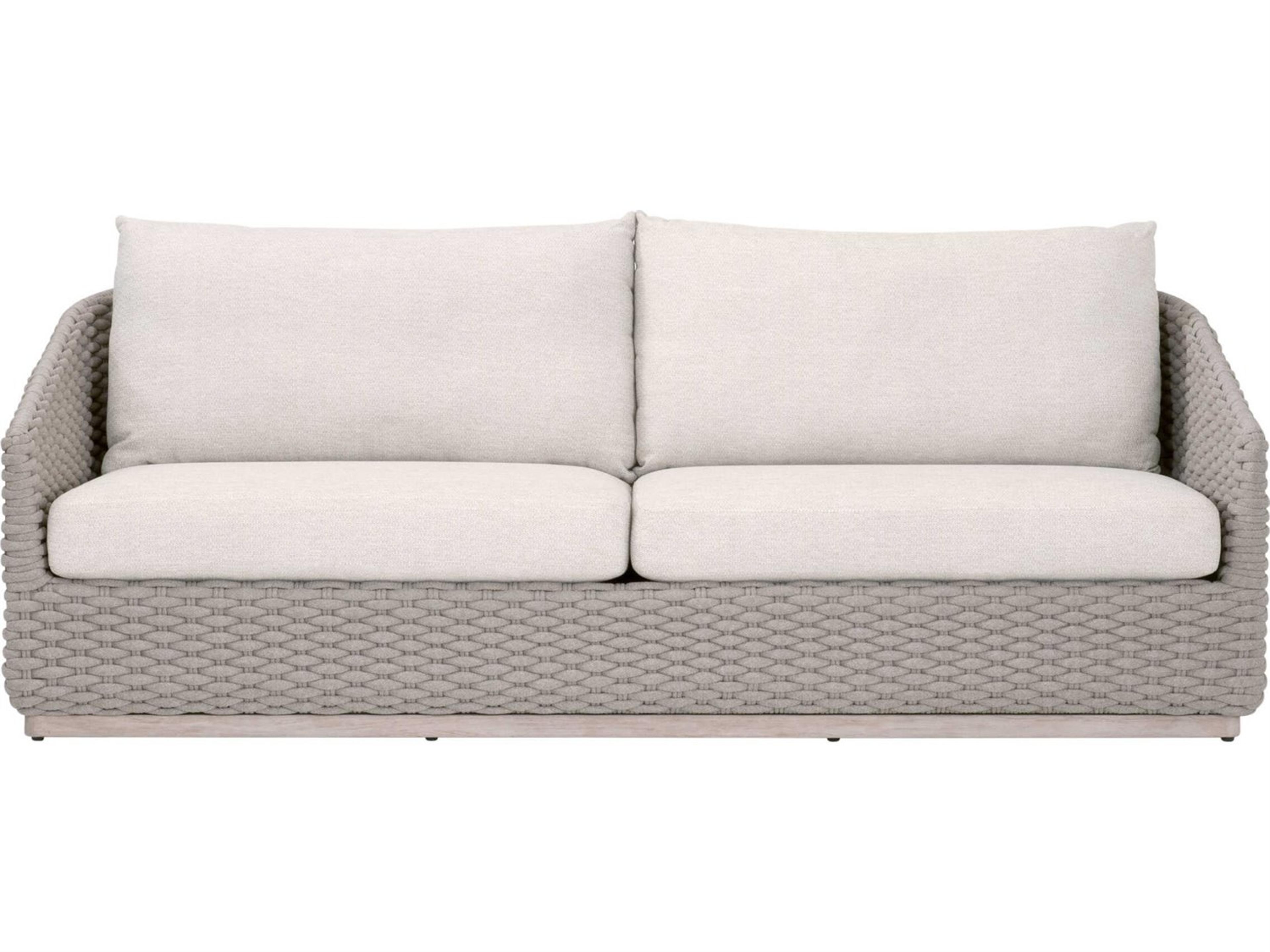 Essentials for Living Woven-Outdoor Rope Cushion Sofa