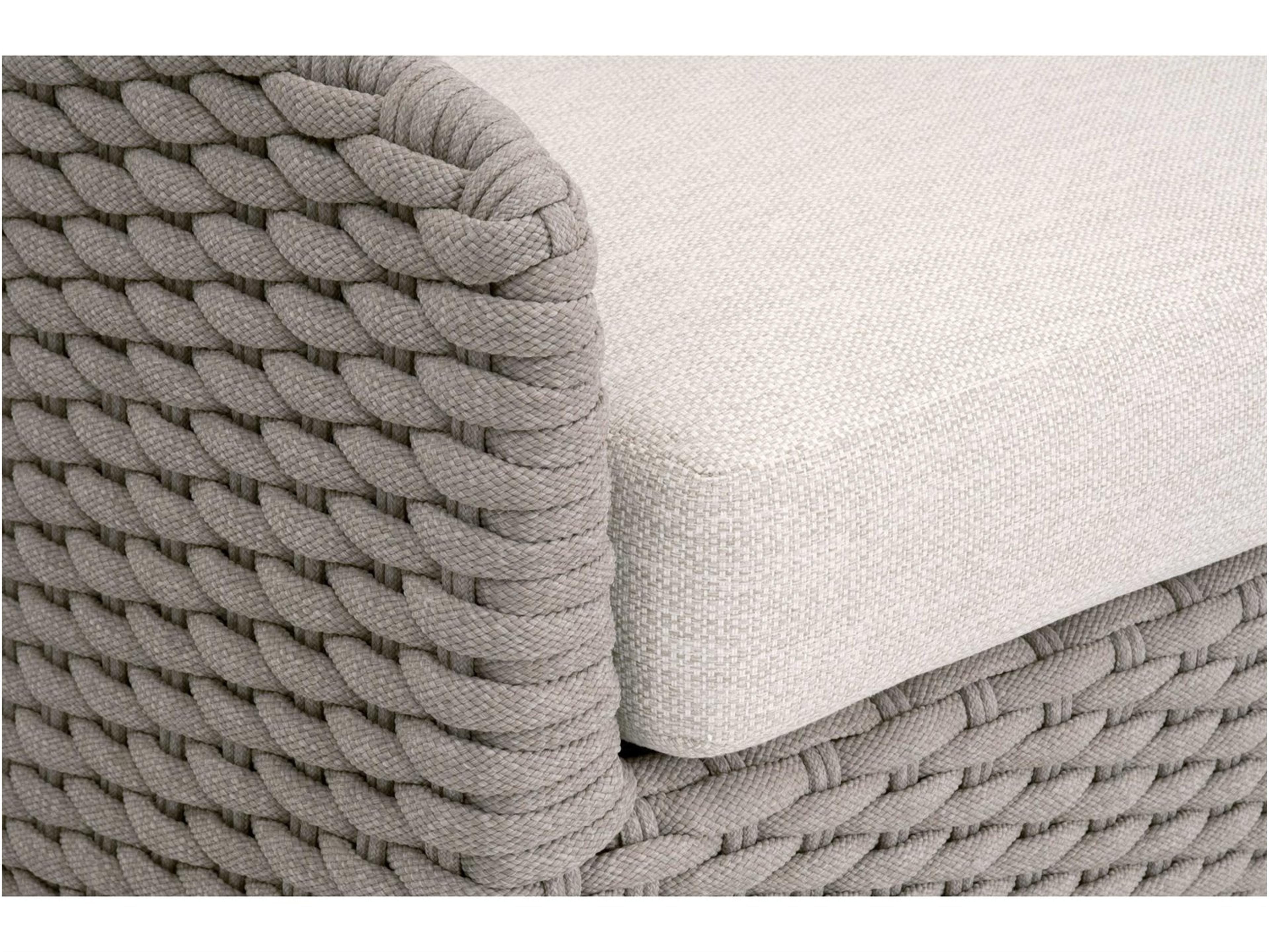 Essentials for Living Woven-Outdoor Rope Cushion Sofa