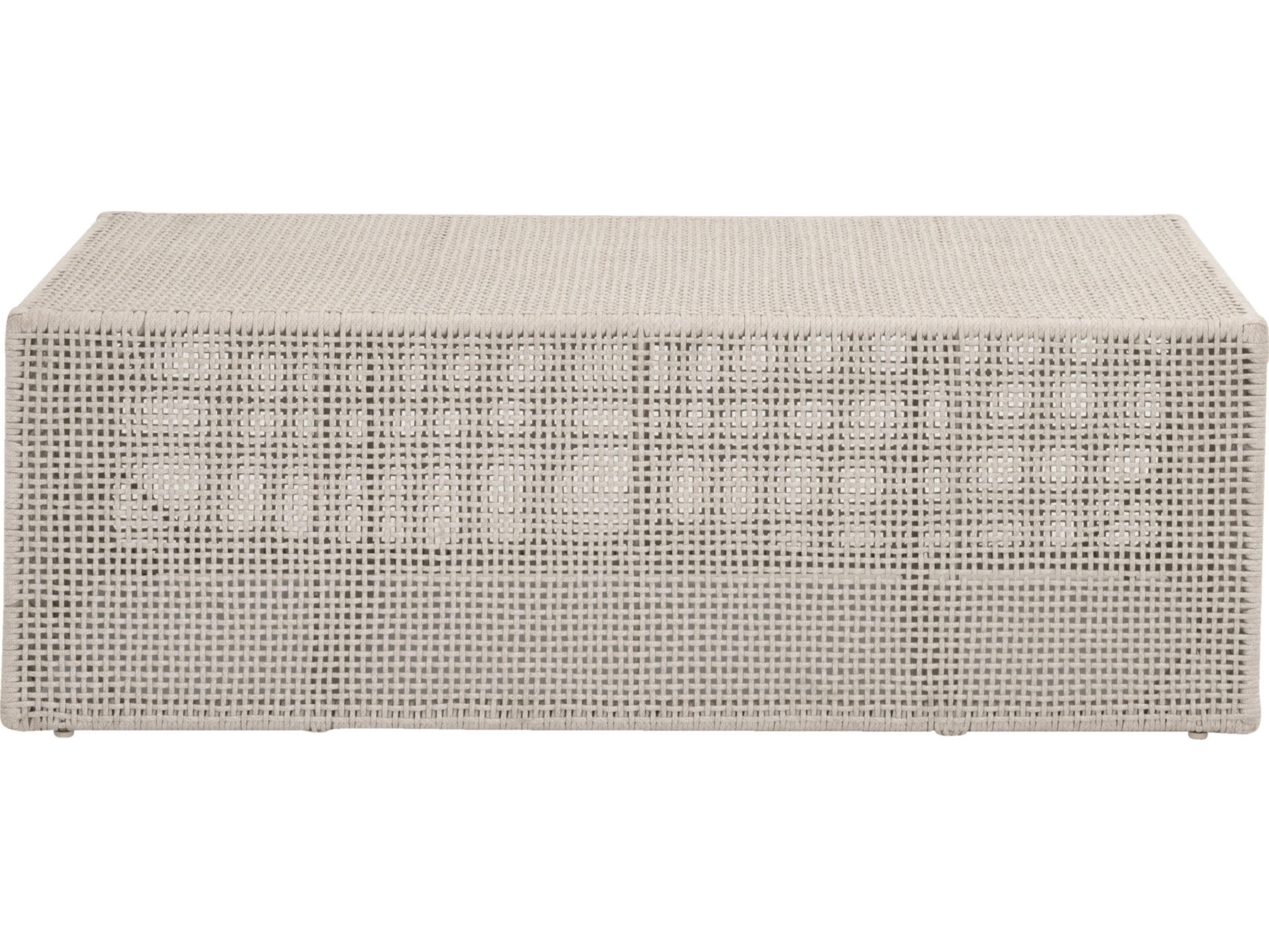 Essentials for Living Outdoor Woven - Outdoor Rhode Wood Rectangular Coffee Table