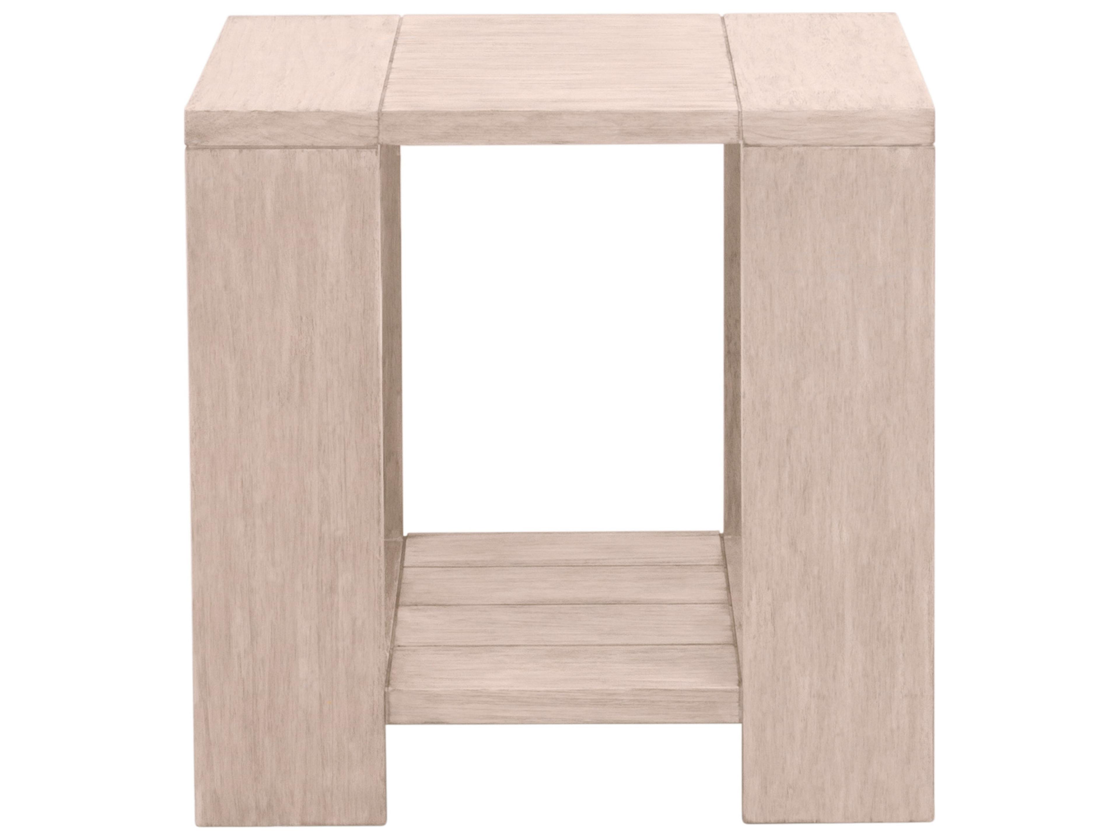 Woven - Outdoor Sur Wood Square End Table