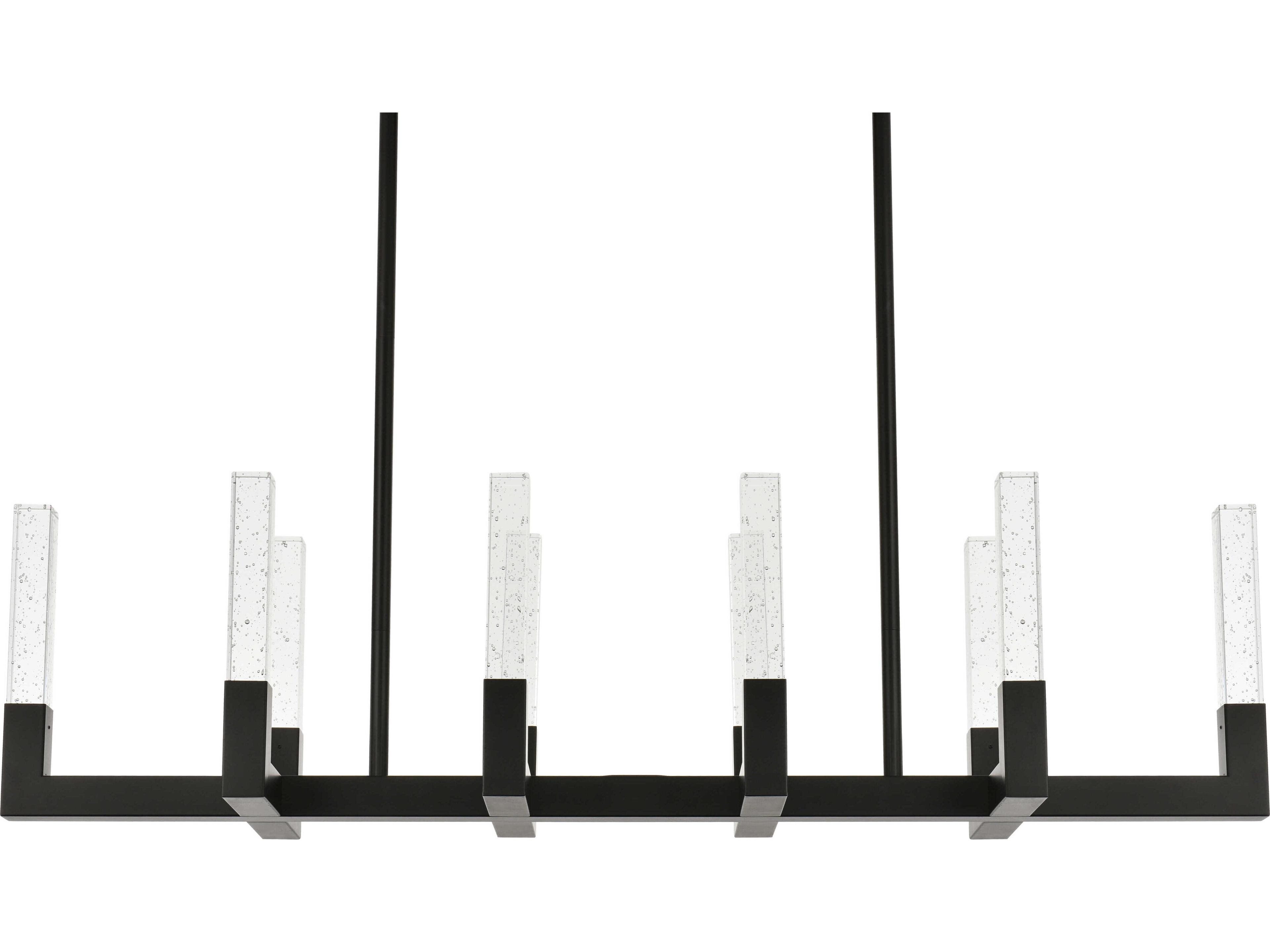 Elegant Lighting Noemi 10-Light Black Linear Island Pendant