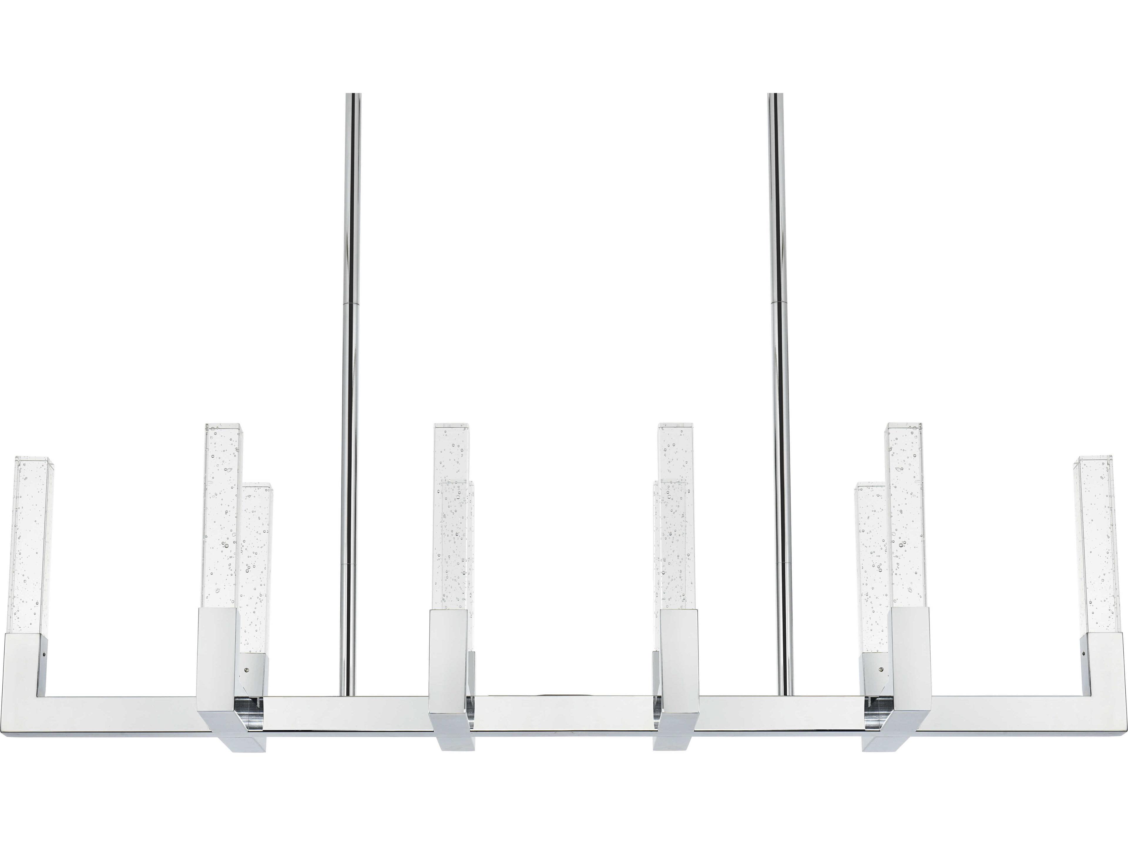 Elegant Lighting Noemi 10-Light Chrome Linear Island Pendant