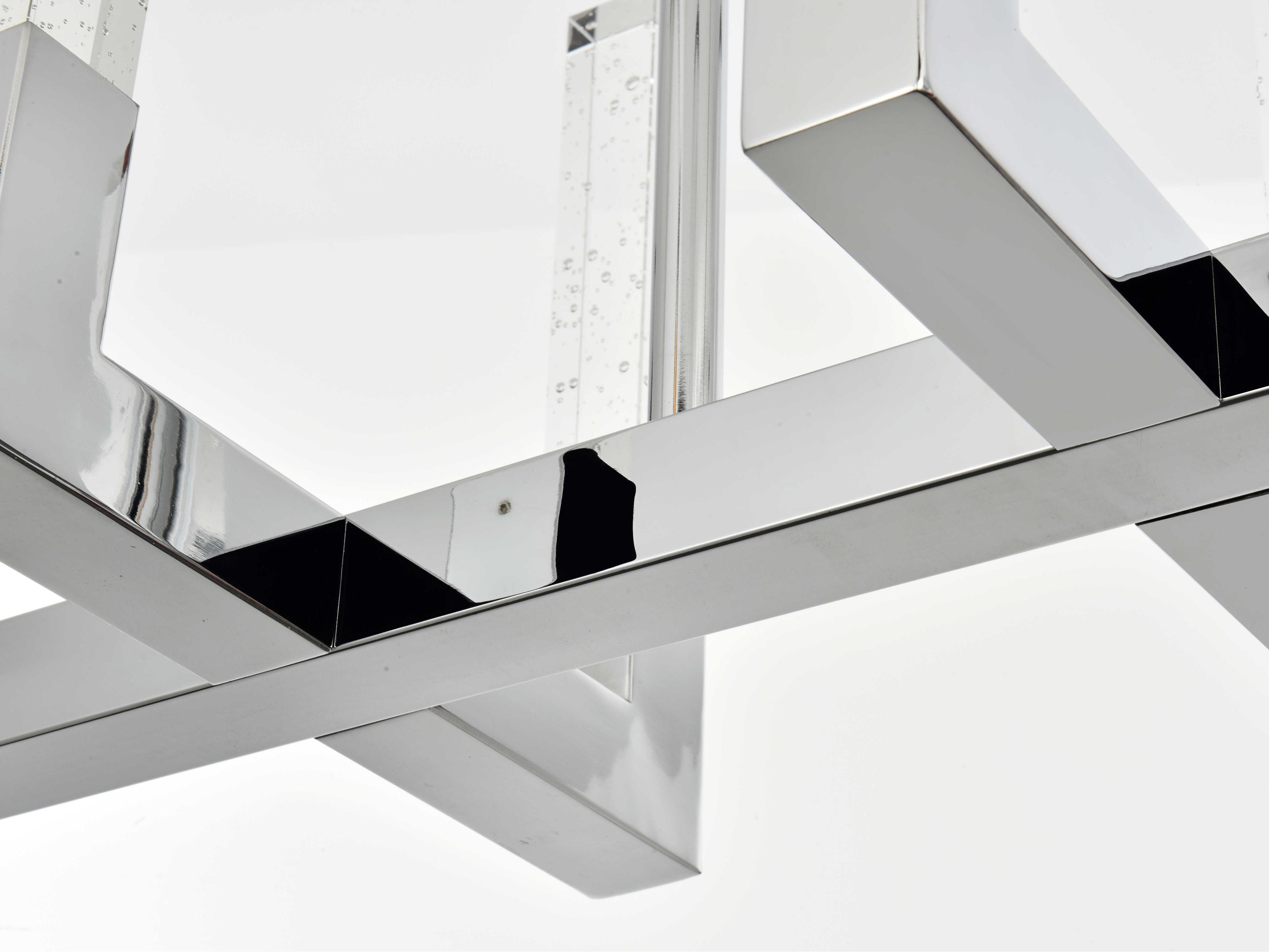 Elegant Lighting Noemi 10-Light Chrome Linear Island Pendant