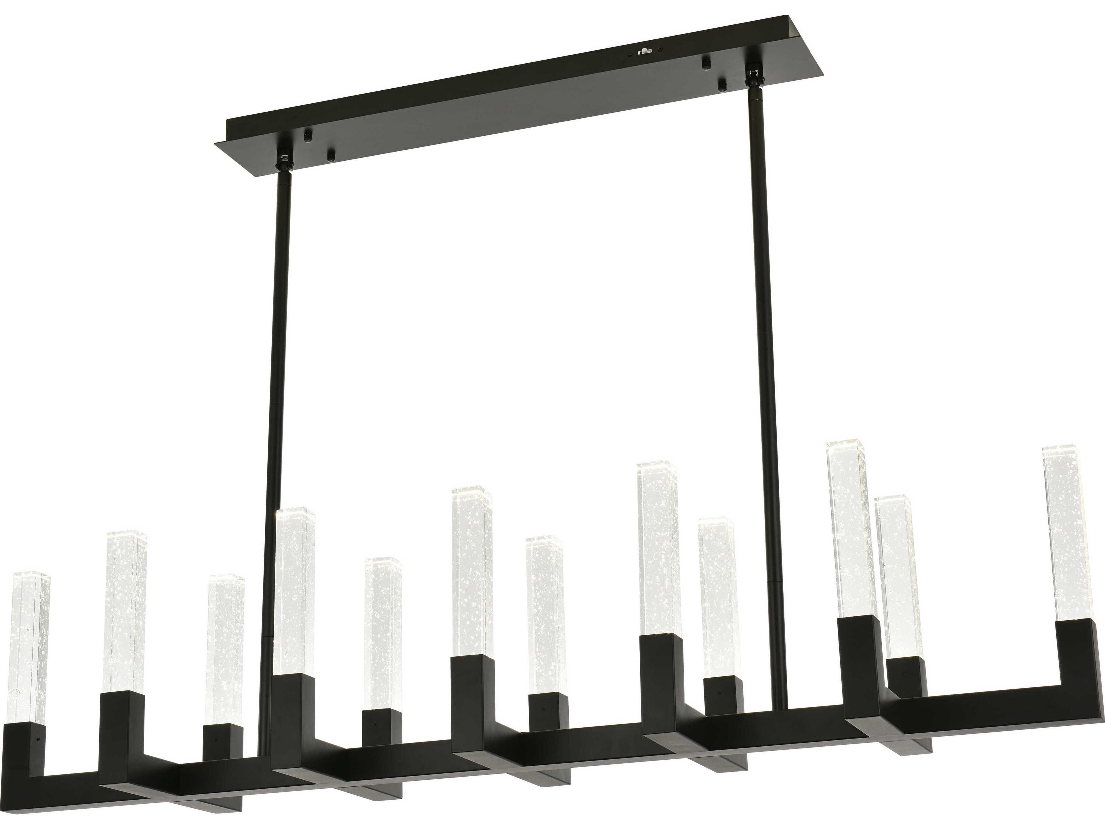 Elegant Lighting Noemi 12-Light Black Linear Island Pendant