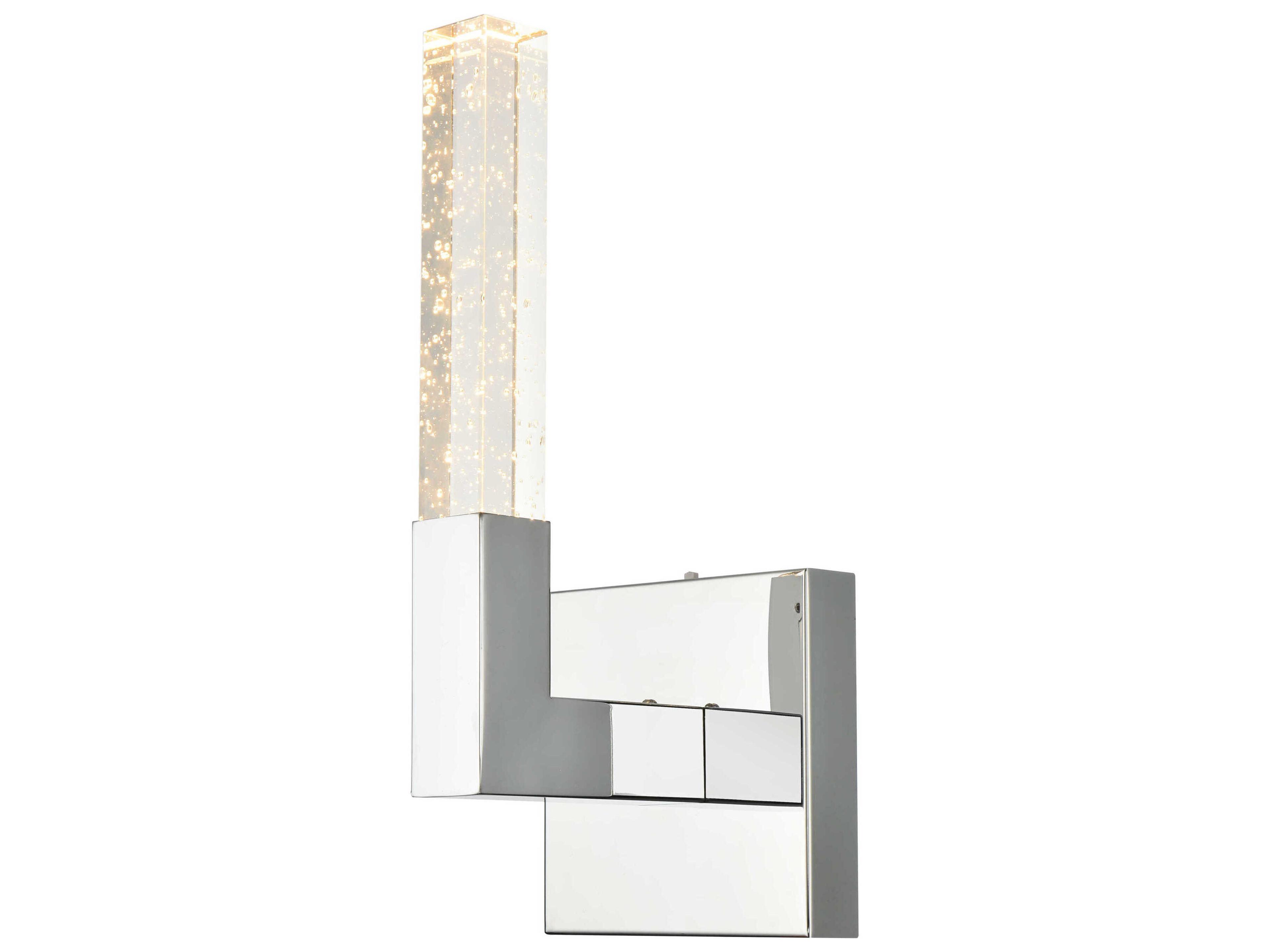 Elegant Lighting Noemi 1-Light Chrome Wall Sconce
