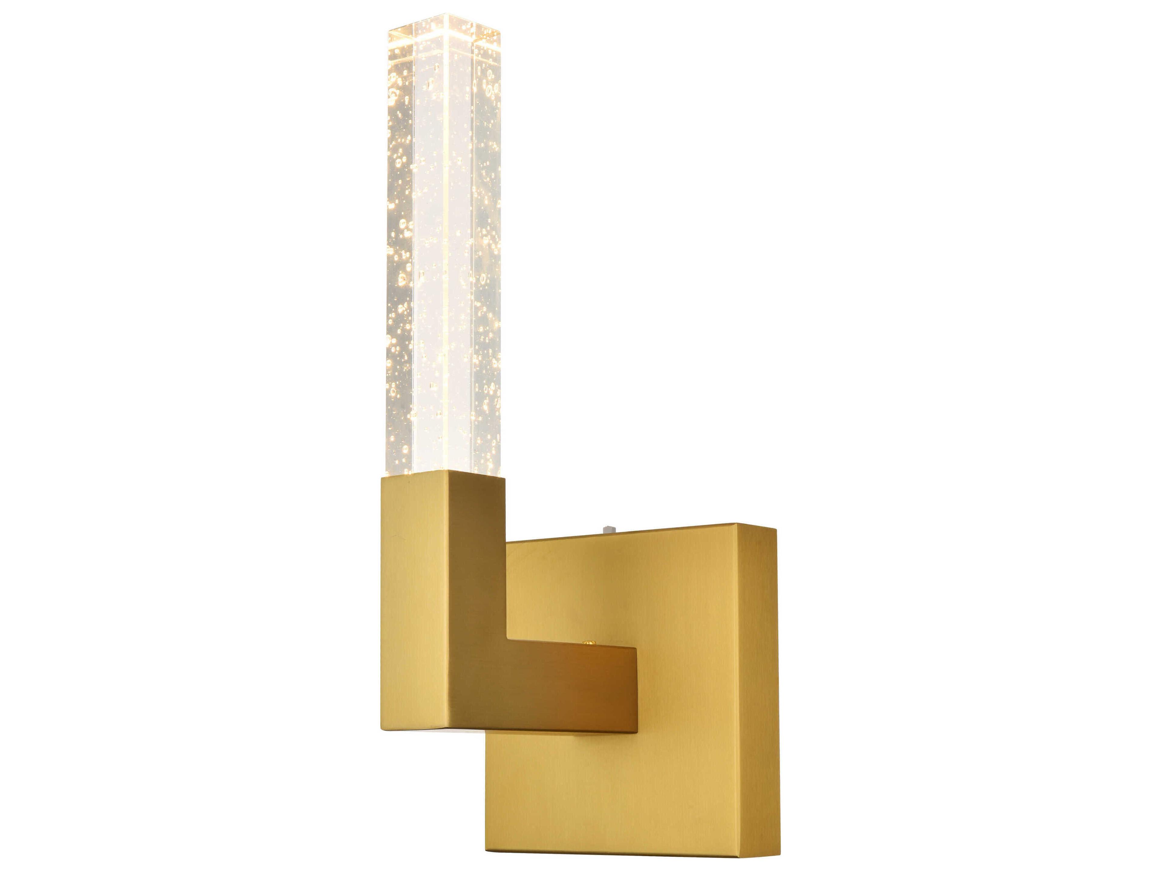 Elegant Lighting Noemi 1-Light Satin Gold Wall Sconce
