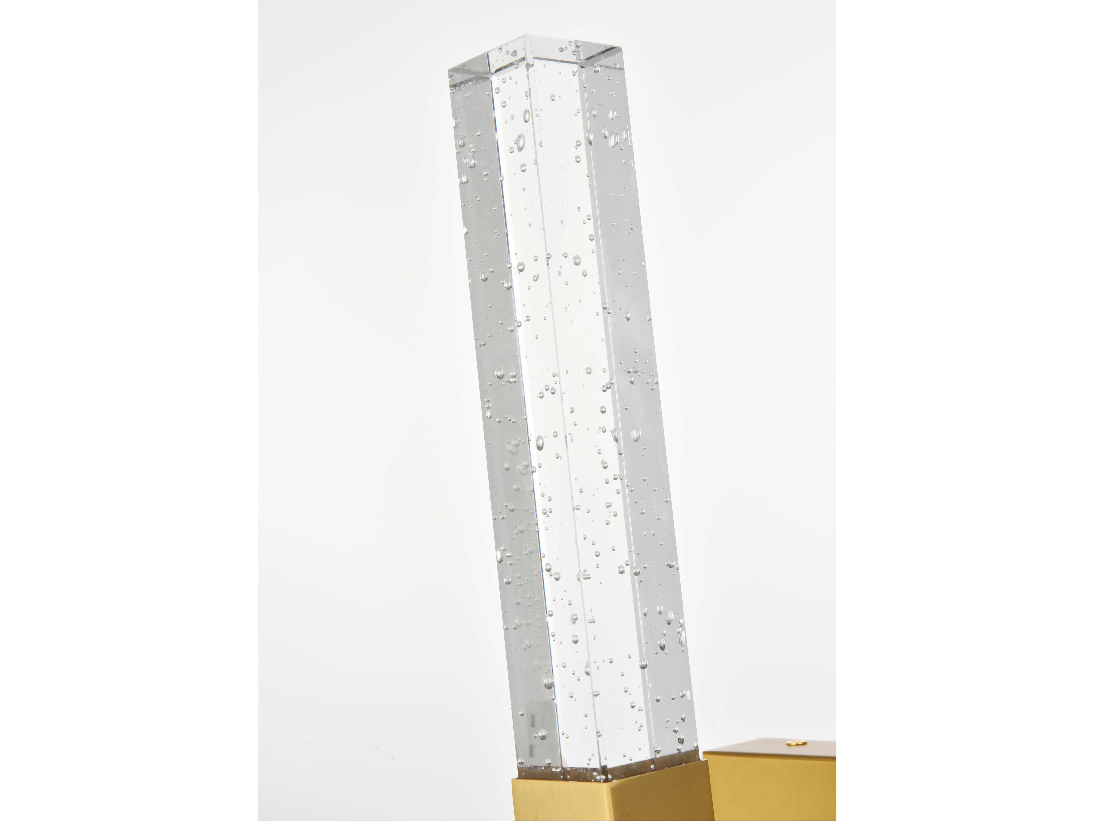 Elegant Lighting Noemi 1-Light Satin Gold Wall Sconce