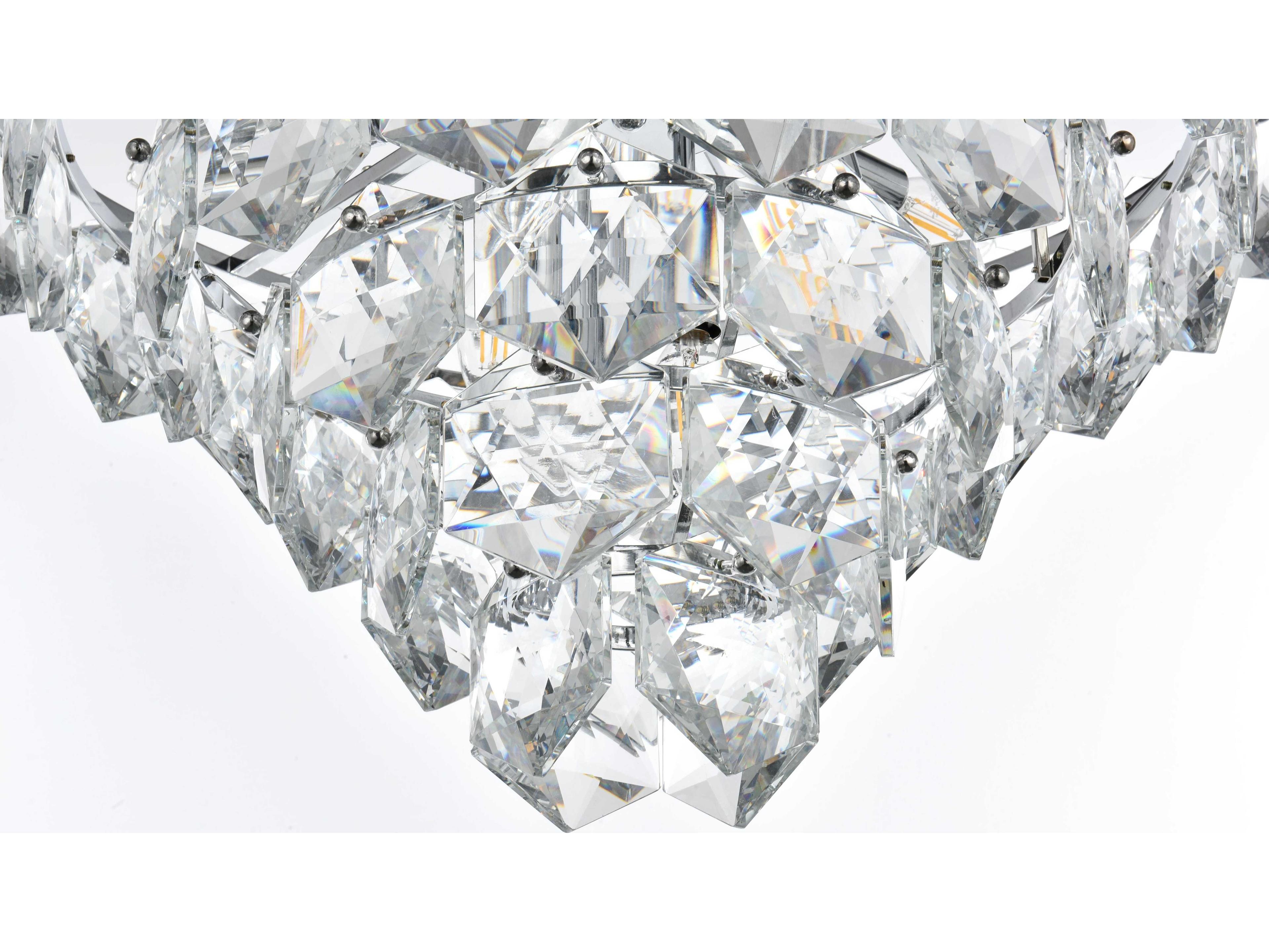 Elegant Lighting Adaline 11-Light Chrome Tiered Chandelier