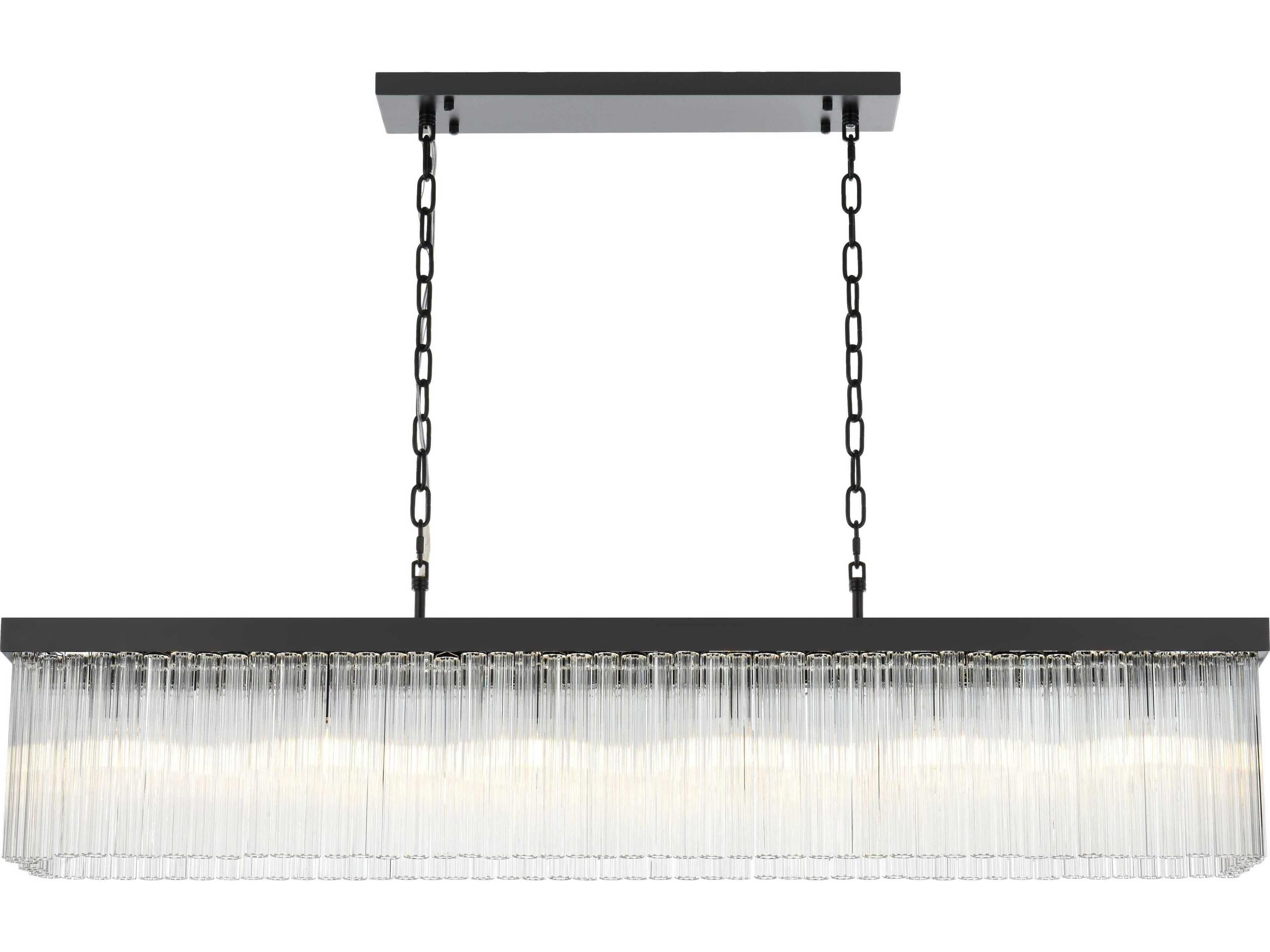 Harlow 6-Light Black Island Pendant