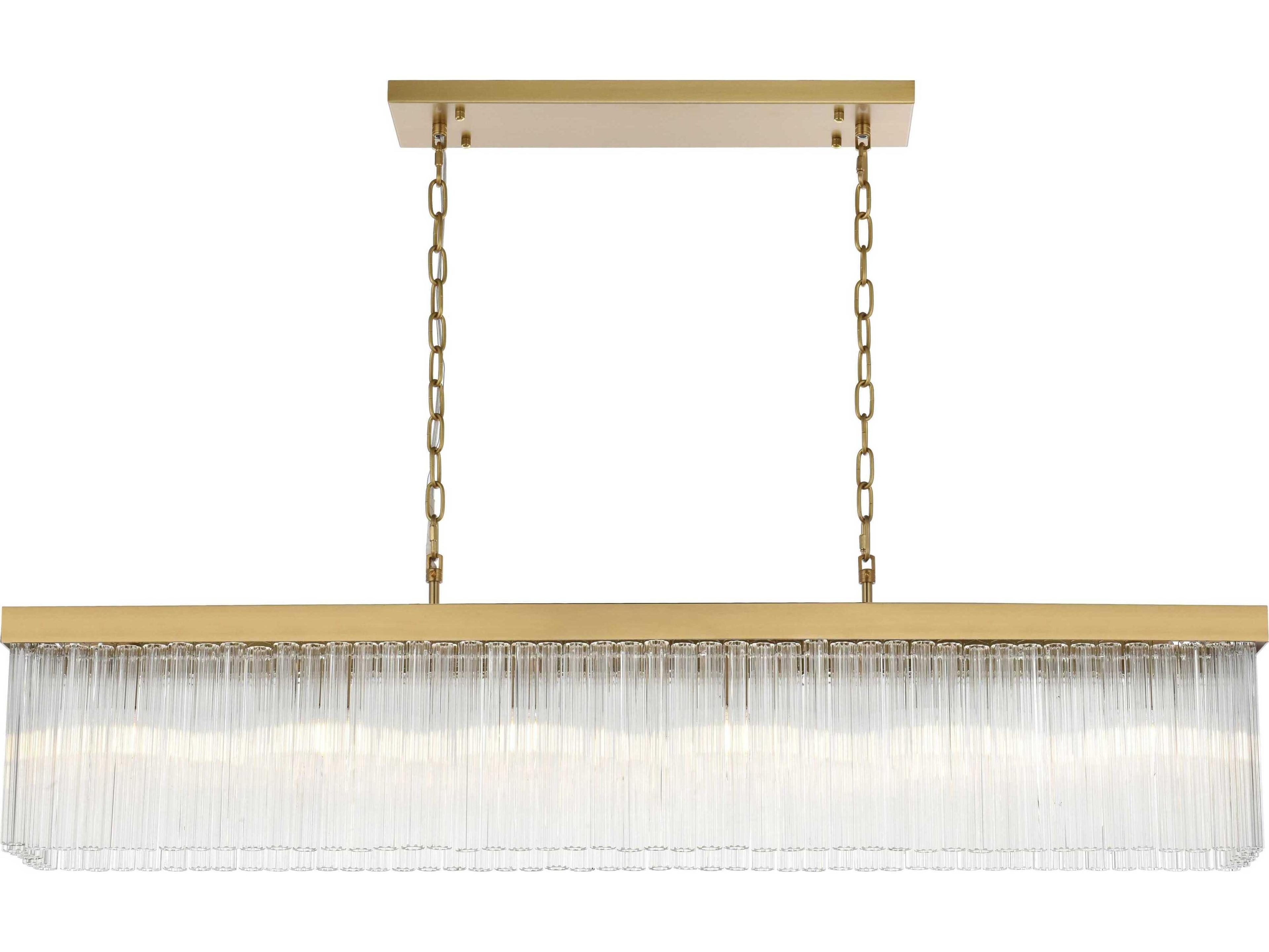 Harlow 6-Light Satin Gold Tiered Island Pendant
