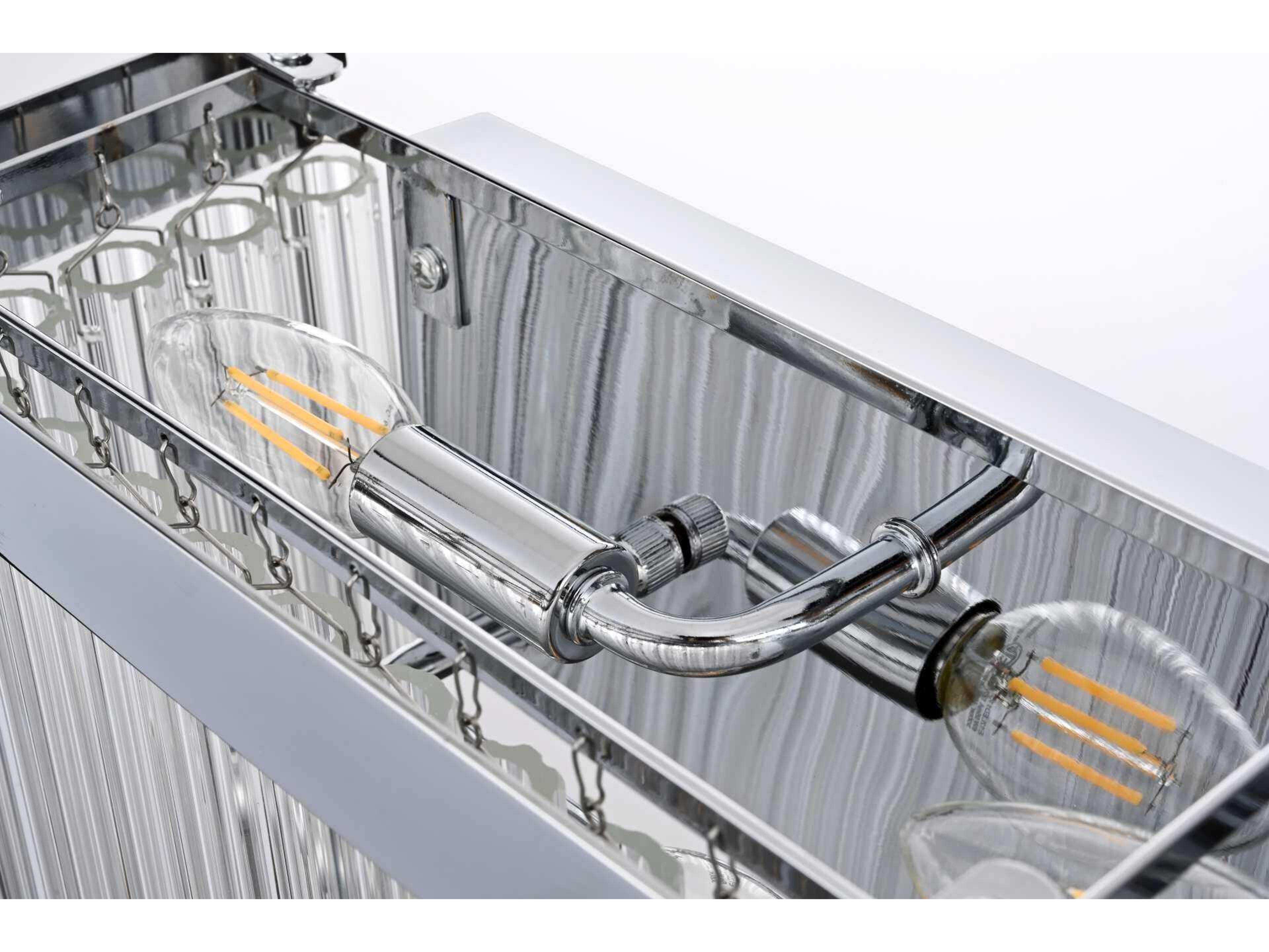 Elegant Lighting Harlow 8-Light Chrome Wall Sconce