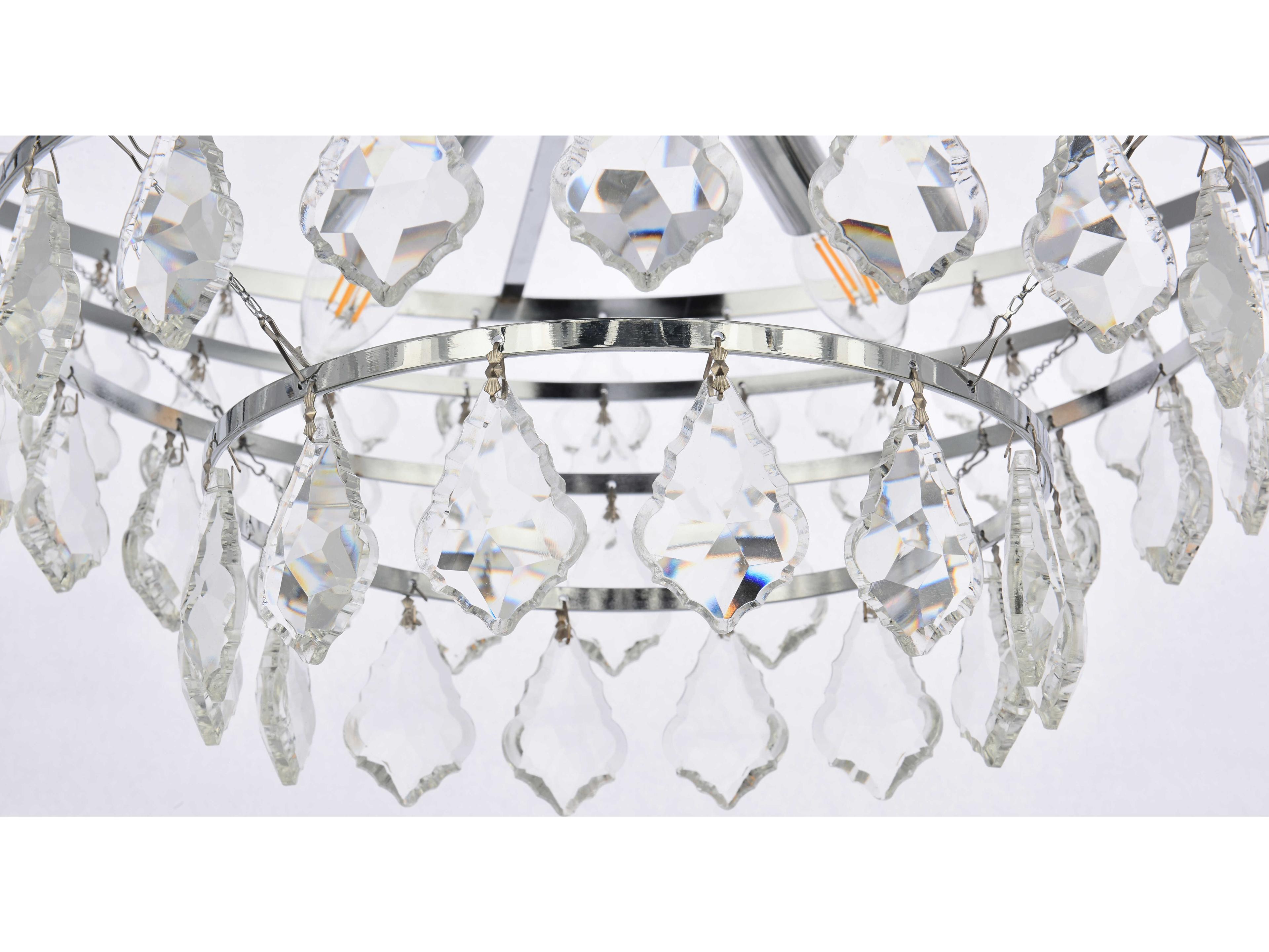 Elegant Lighting Ella 6-Light Chrome Crystal Pendant
