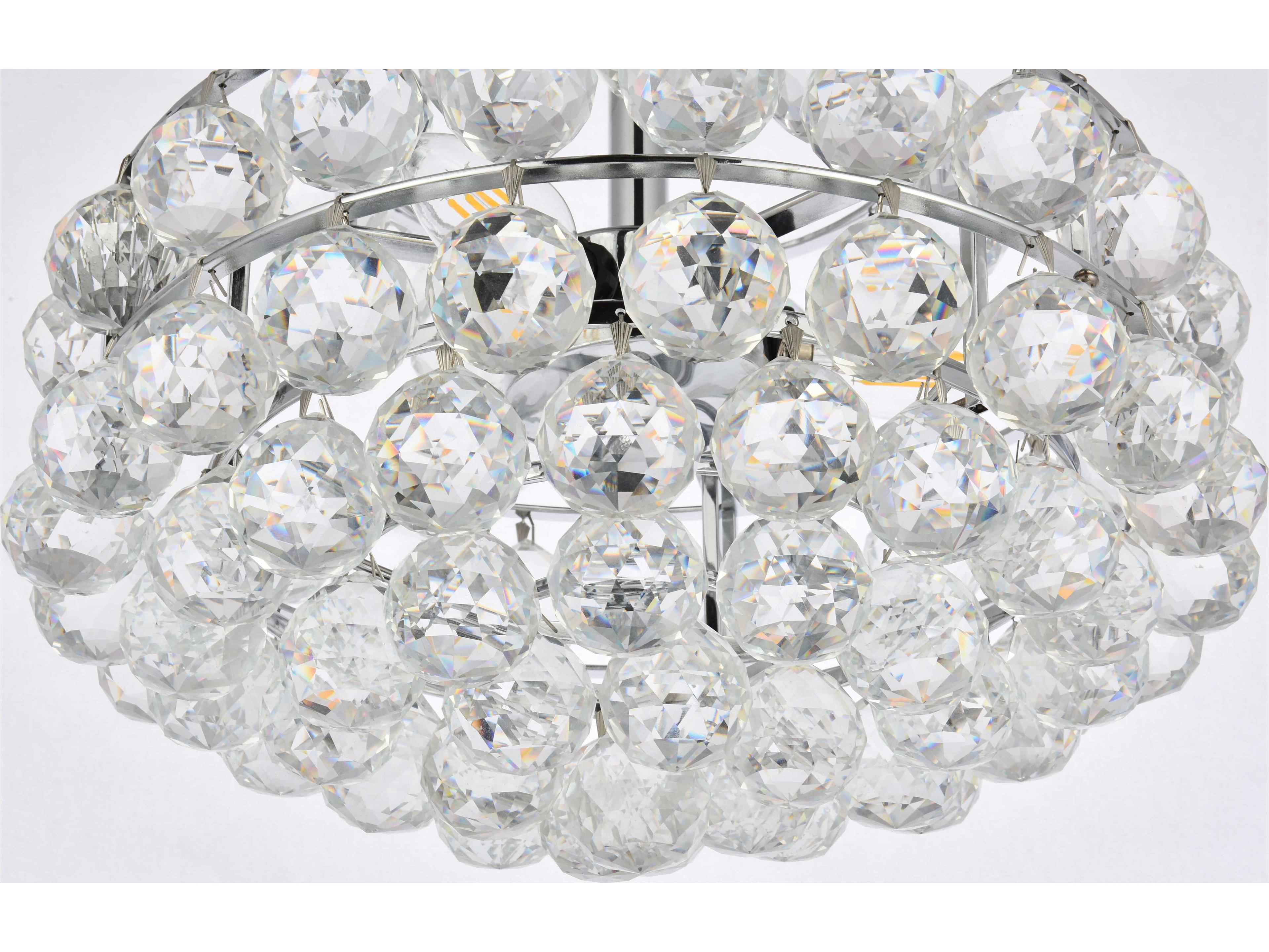 Elegant Lighting Savannah 3-Light Chrome Crystal Pendant