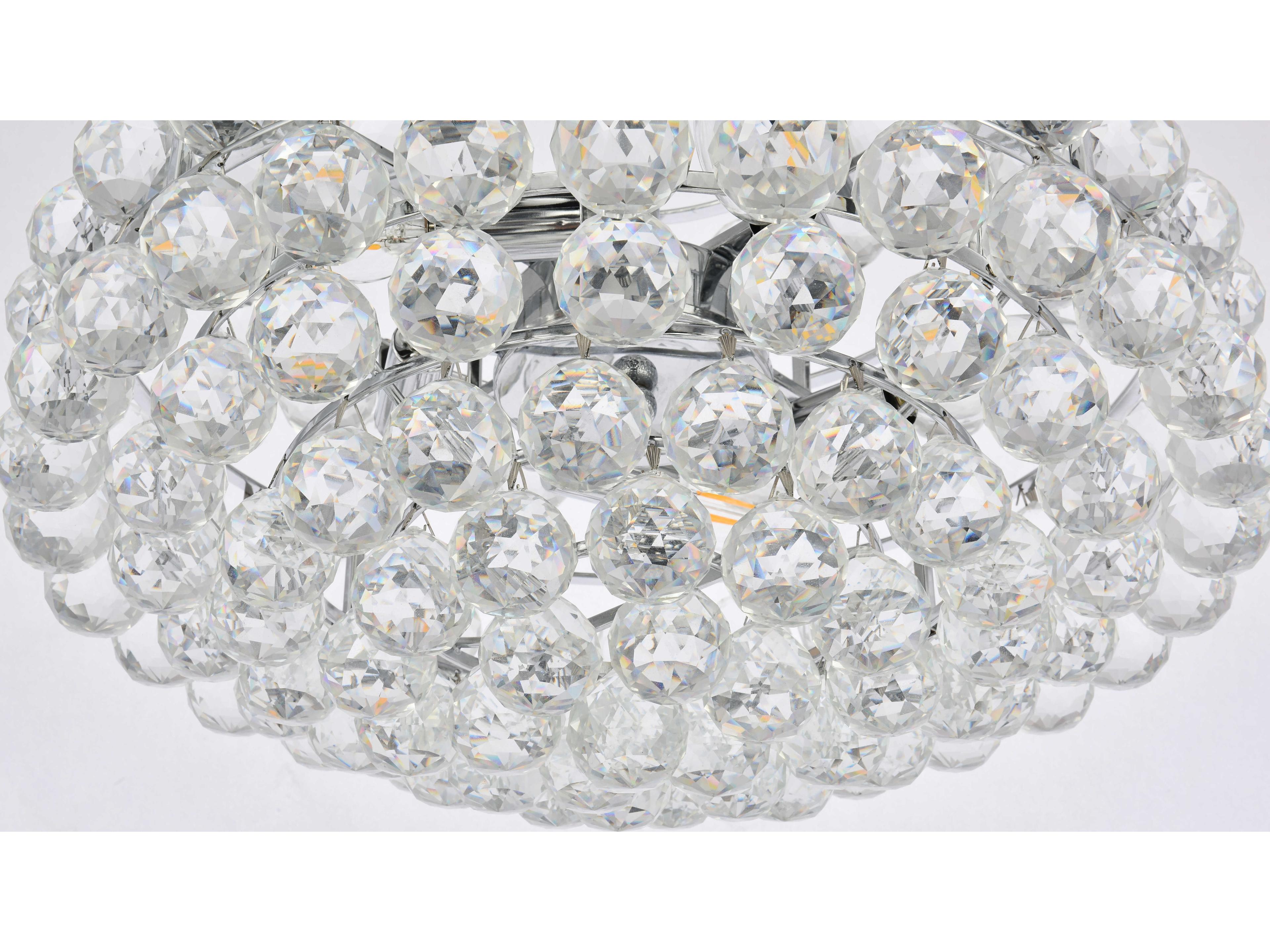 Elegant Lighting Savannah 5-Light Chrome Crystal Pendant