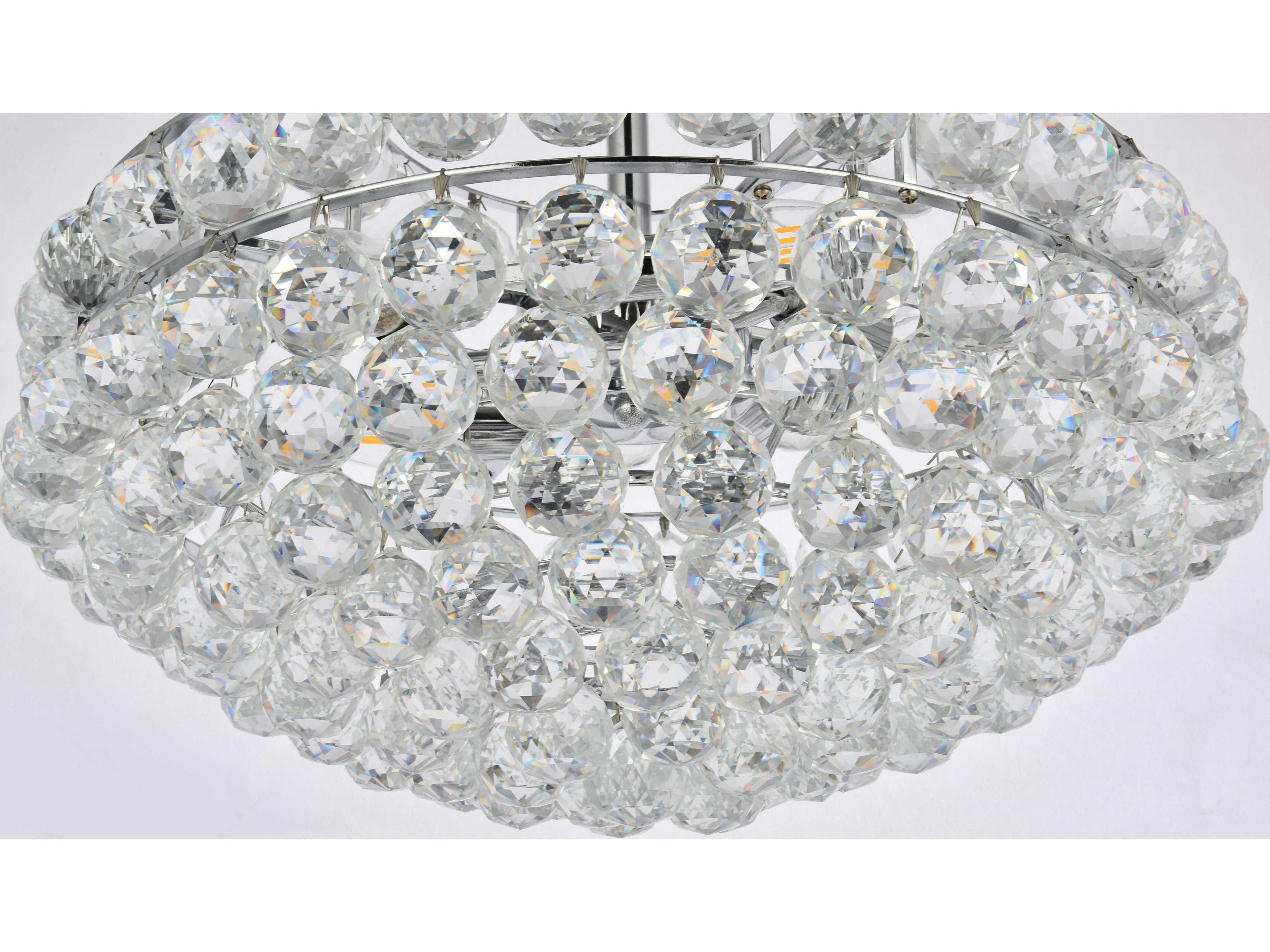 Elegant Lighting Savannah 5-Light Chrome Crystal Pendant