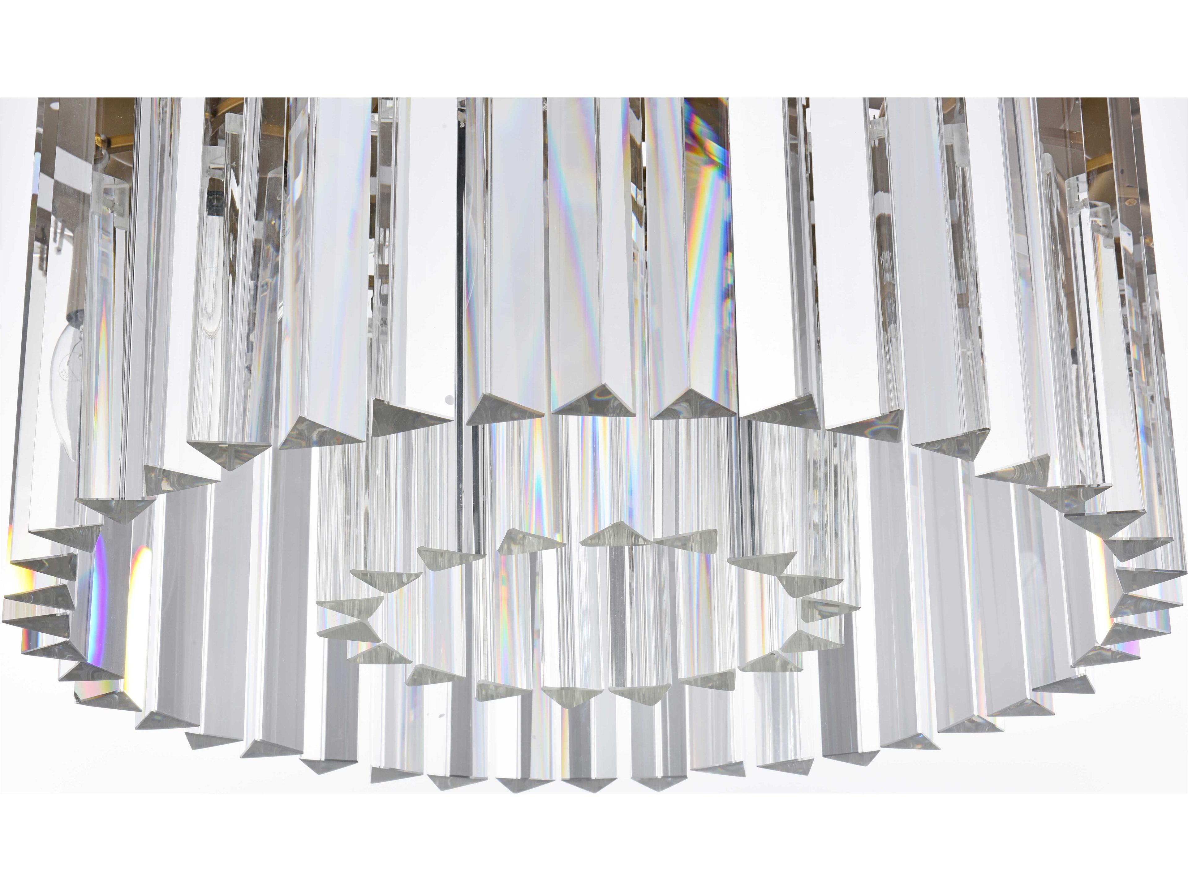 Elegant Lighting Sydney 6-Light Satin Gold Drum Island Pendant