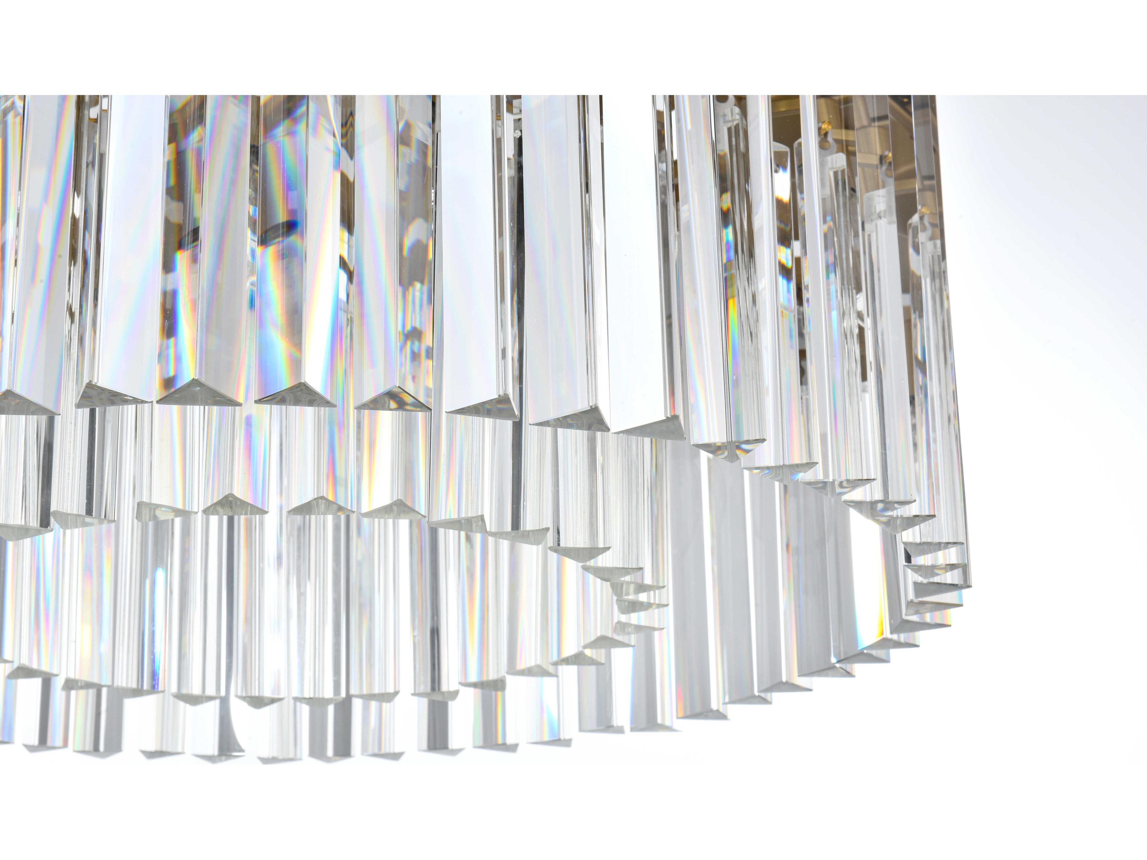 Elegant Lighting Sydney 8-Light Satin Gold Drum Island Pendant