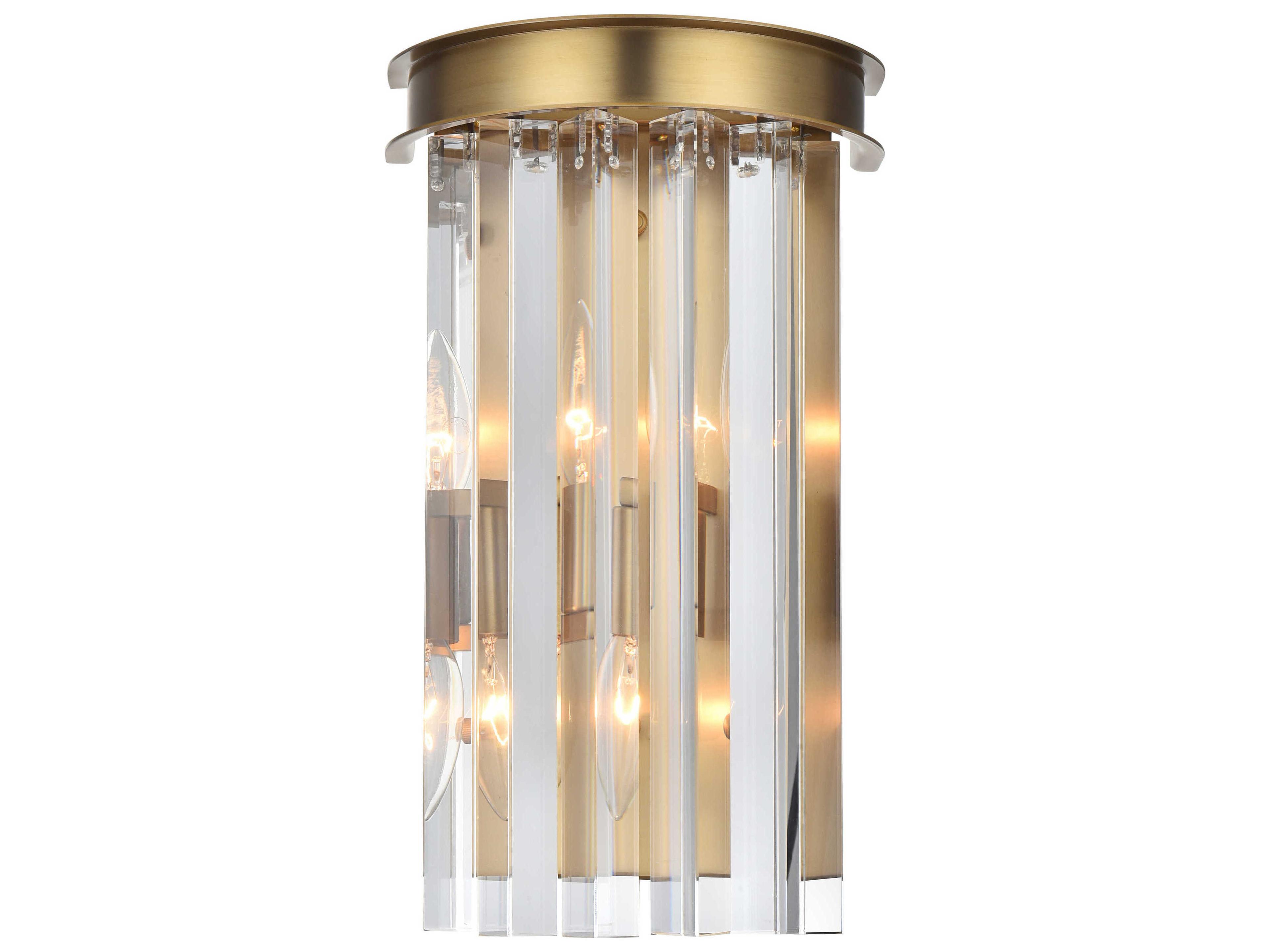 Sydney 2-Light Satin Gold Wall Sconce