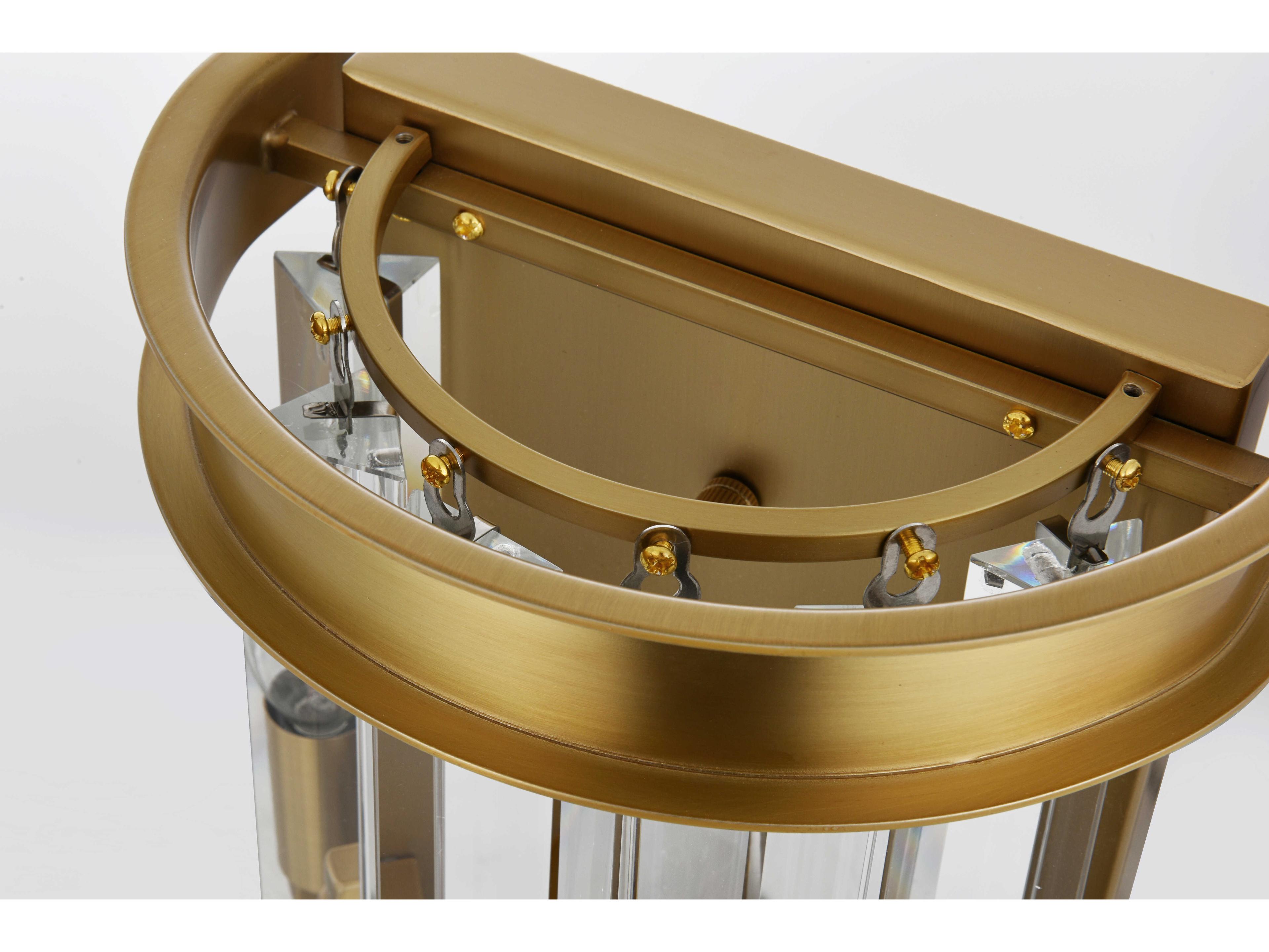 Elegant Lighting Sydney 2-Light Satin Gold Wall Sconce