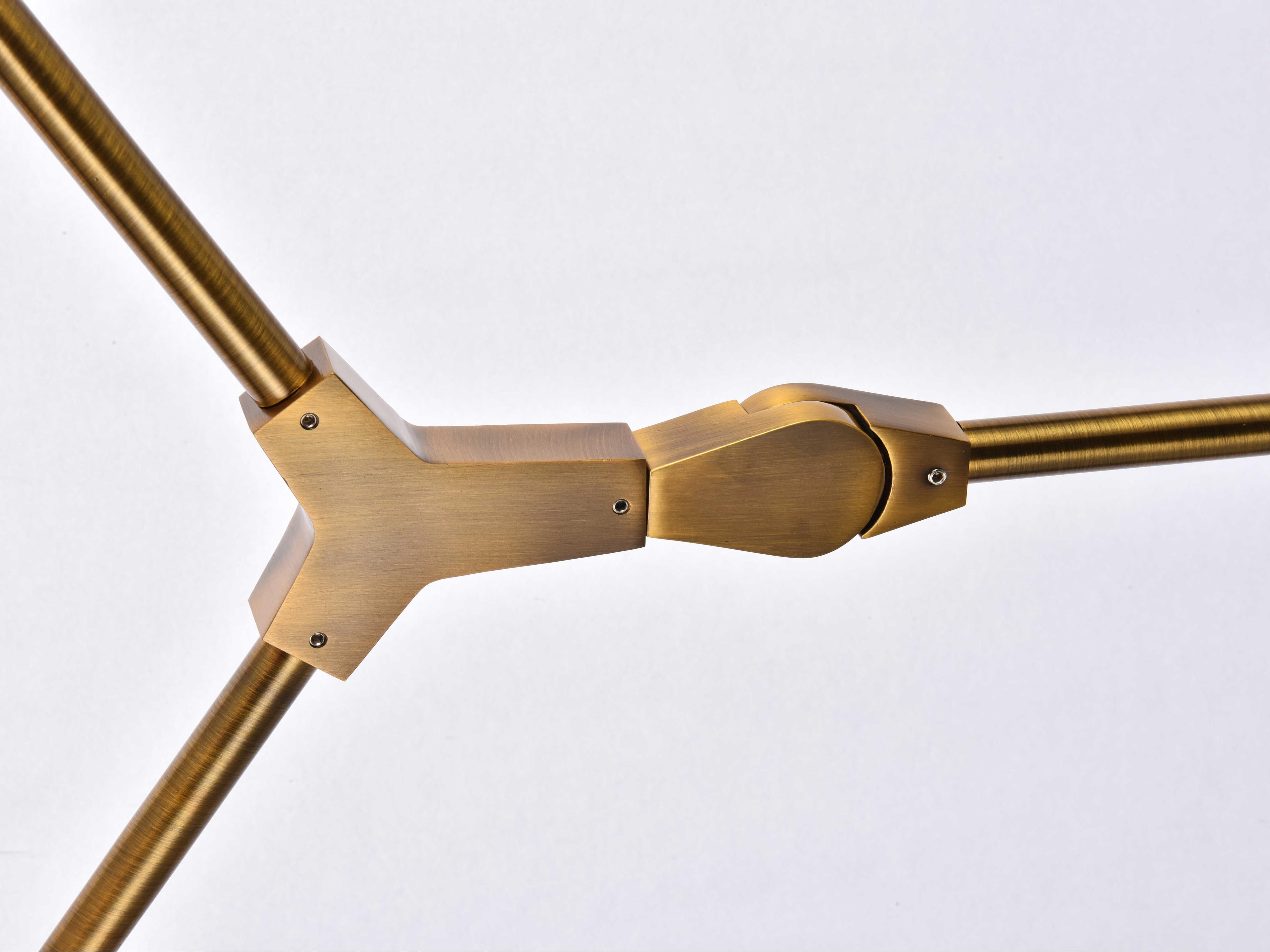 Elegant Lighting Cavoli 7-Light Brass And Clear Glass Island Pendant