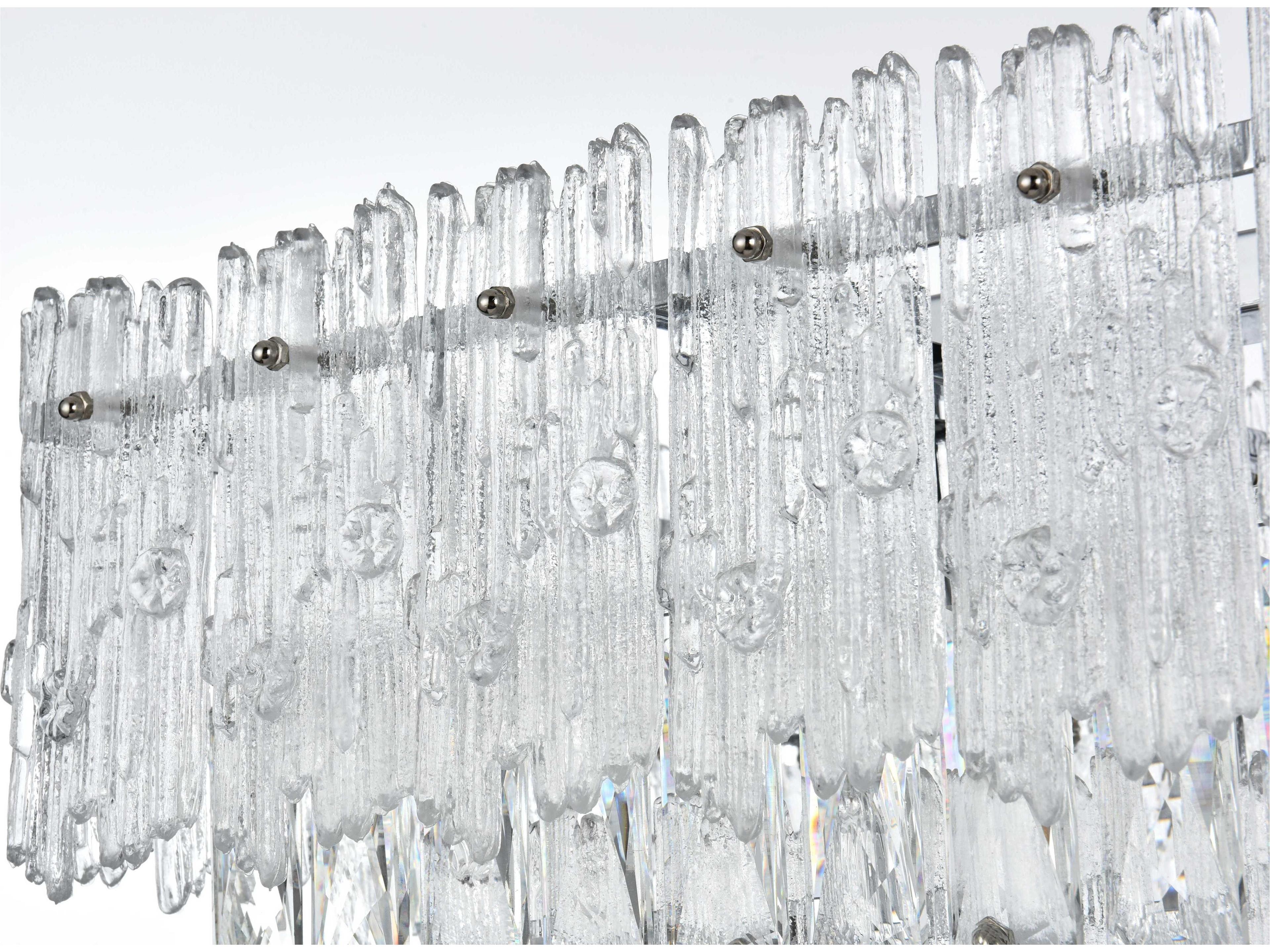 Elegant Lighting Emilia 6-Light Chrome Tiered Island Pendant