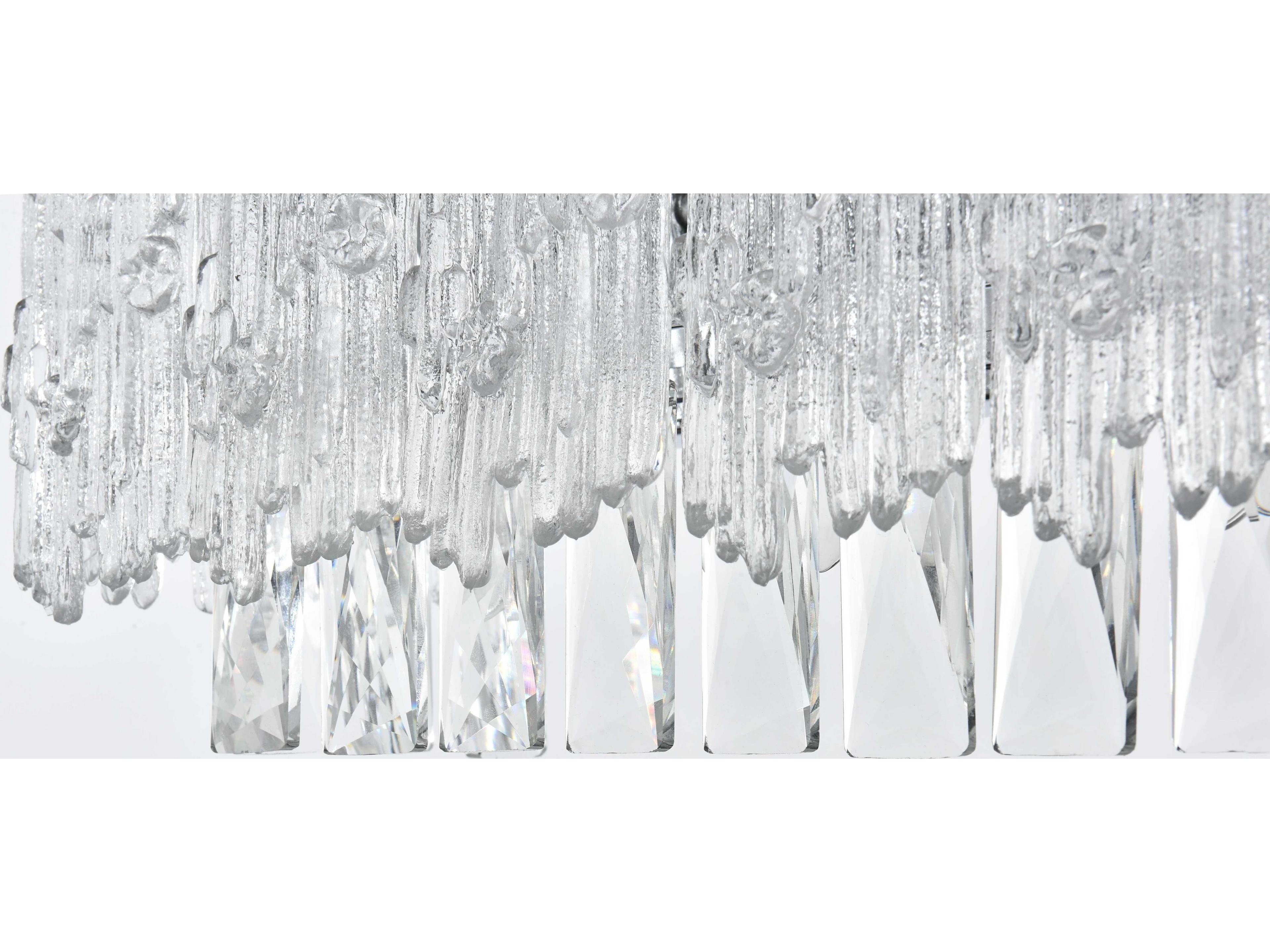 Elegant Lighting Emilia 8-Light Chrome Wall Sconce