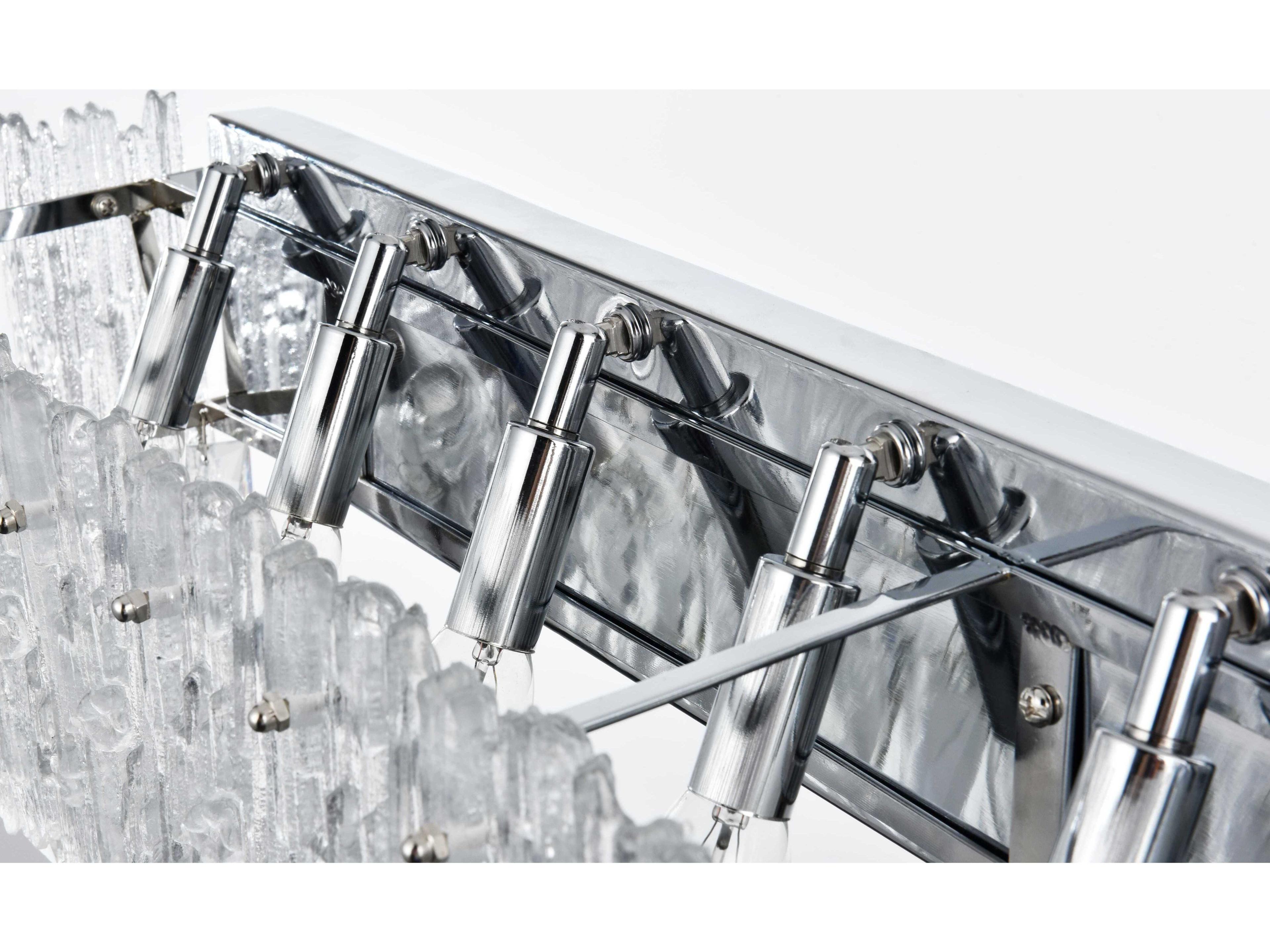 Elegant Lighting Emilia 8-Light Chrome Wall Sconce