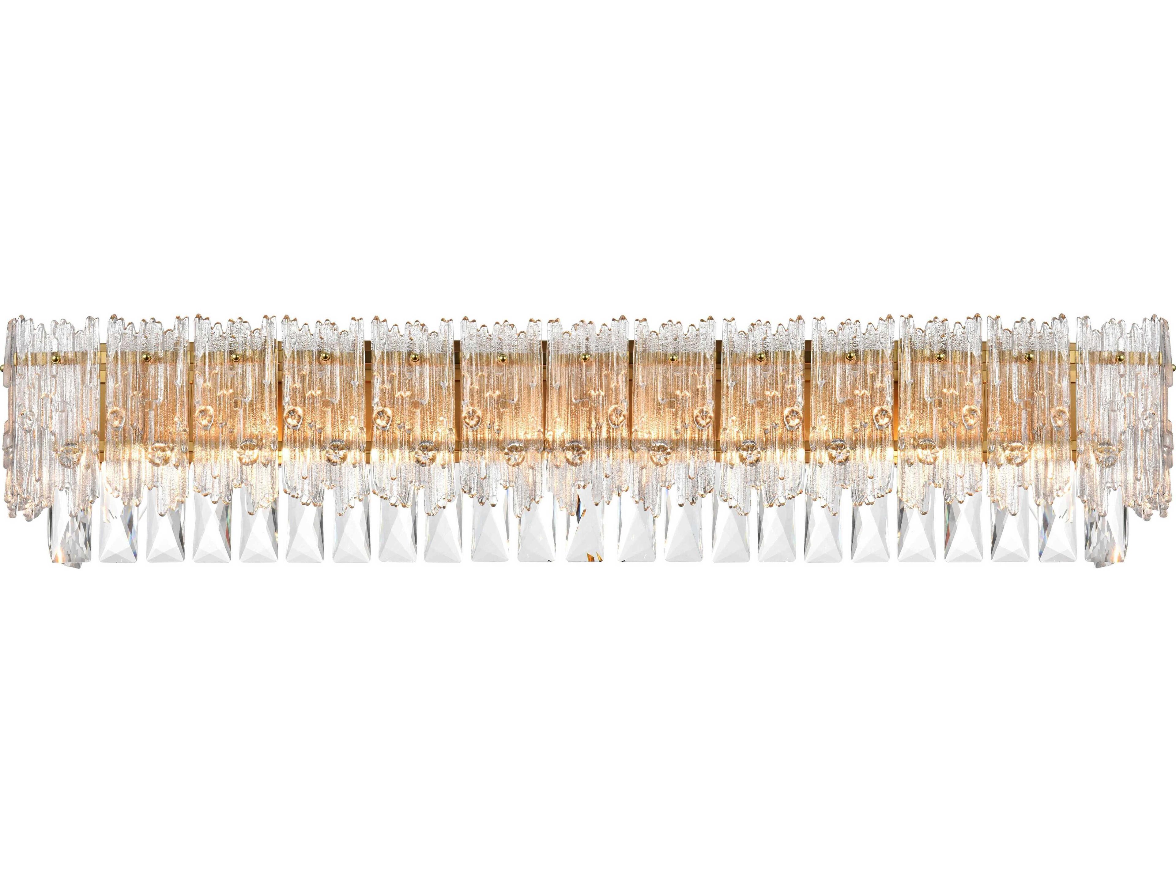 Emilia 8-Light Satin Gold Wall Sconce