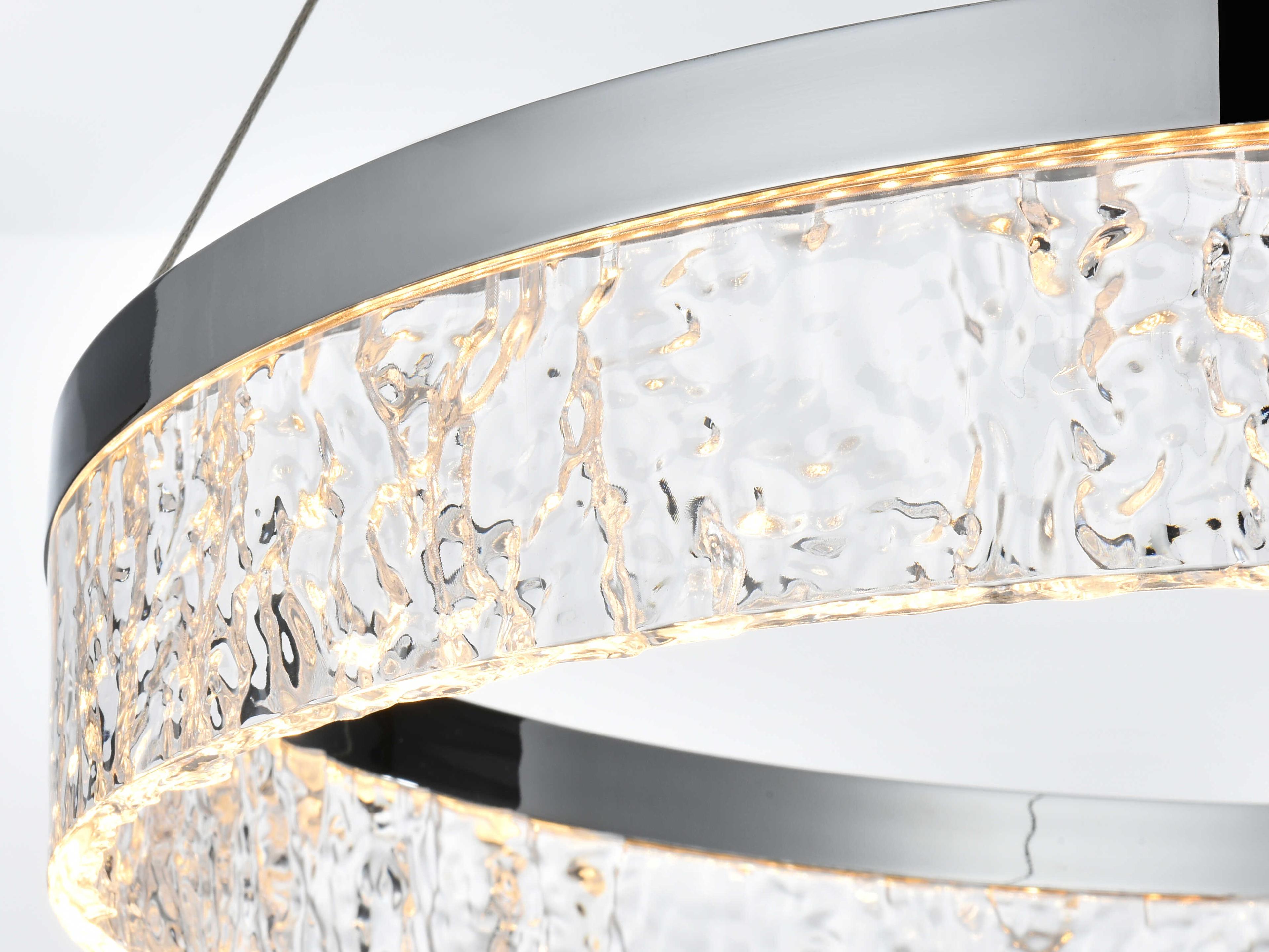 Elegant Lighting Linden 1-Light Chrome Round Pendant