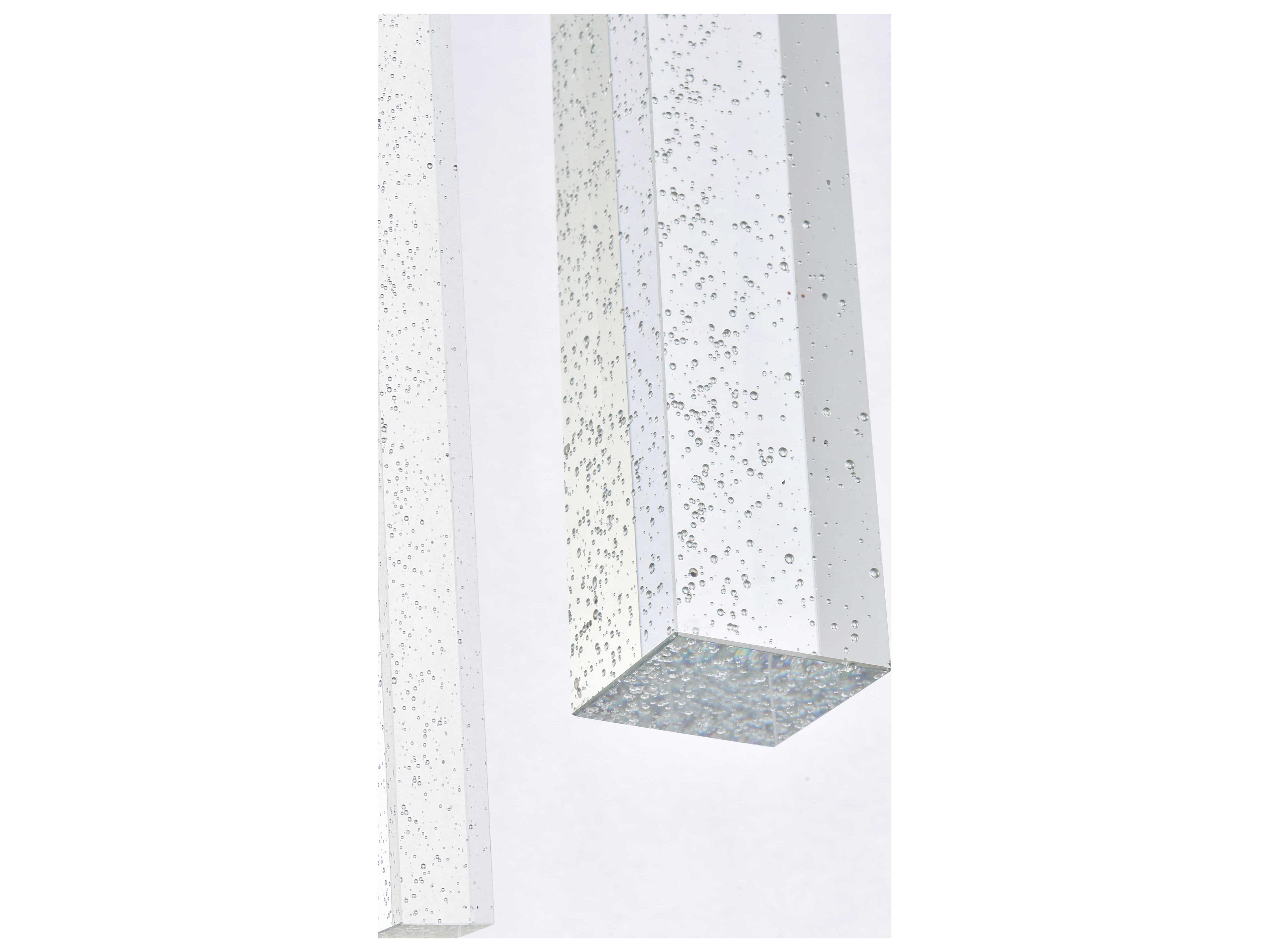 Elegant Lighting Weston 7-Light Satin Gold Crystal LED Cylinder Island Pendant