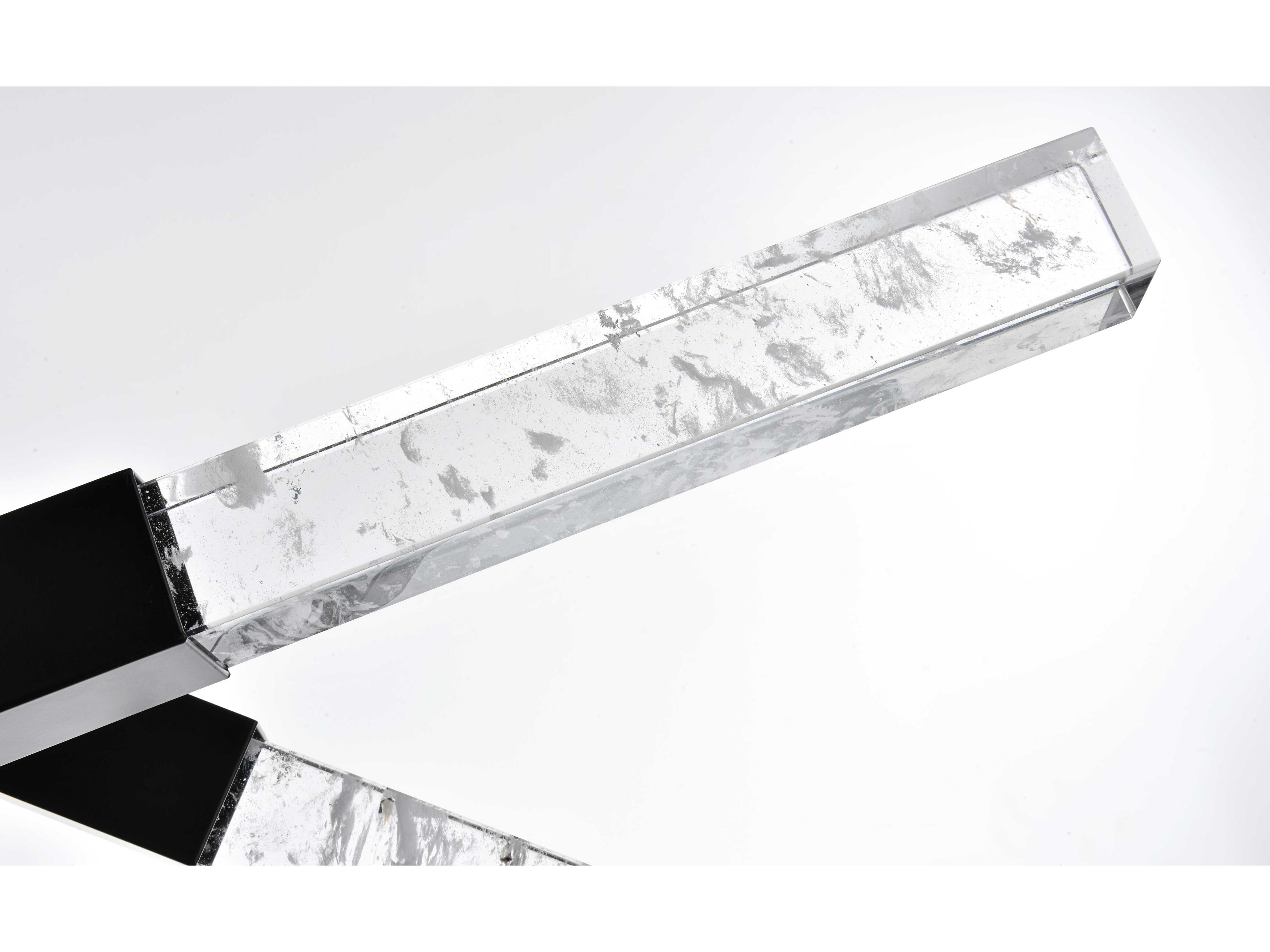 Elegant Lighting Ari 6-Light Black Linear Island Pendant