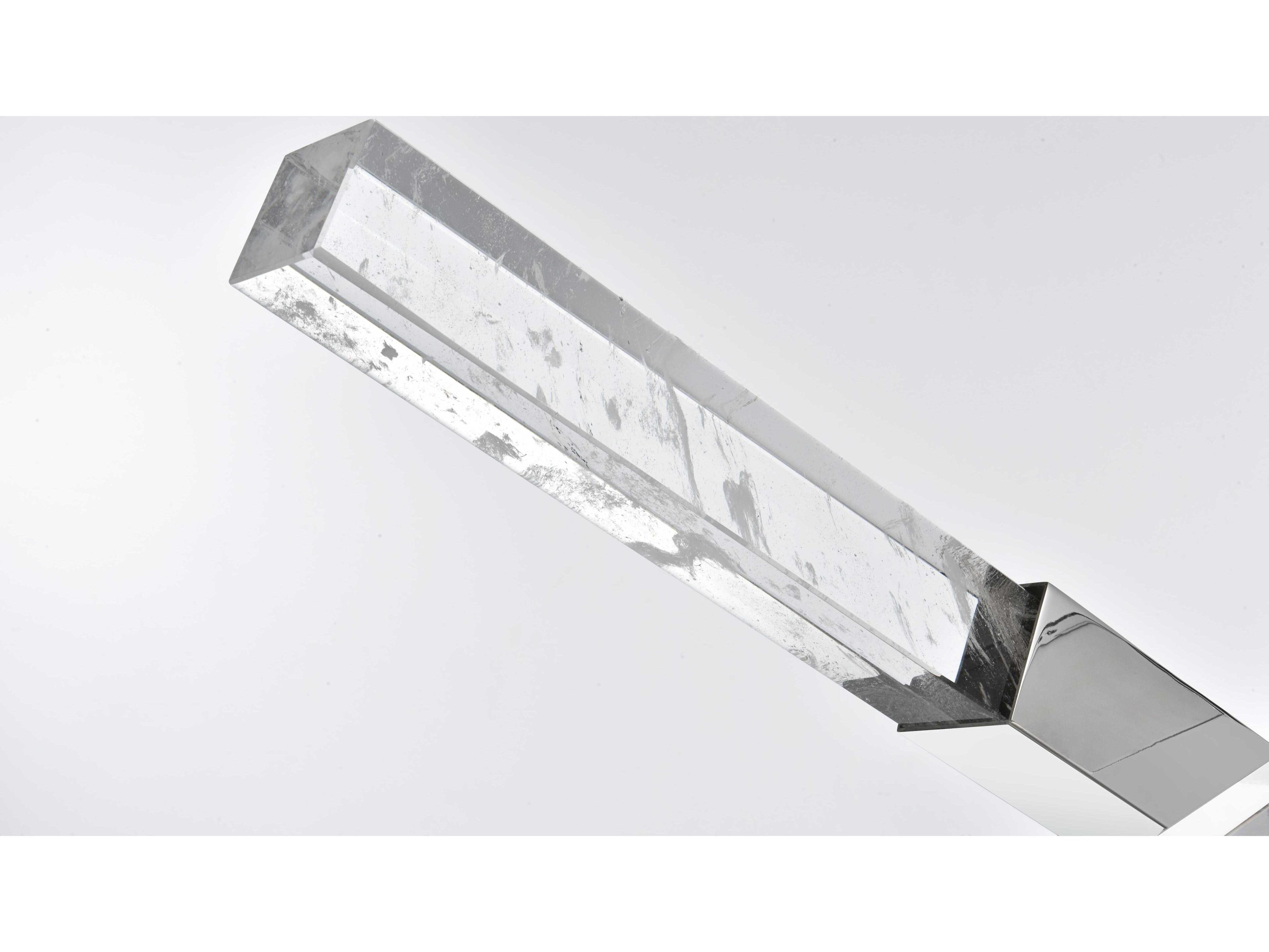 Elegant Lighting Ari 6-Light Chrome Black Linear Island Pendant