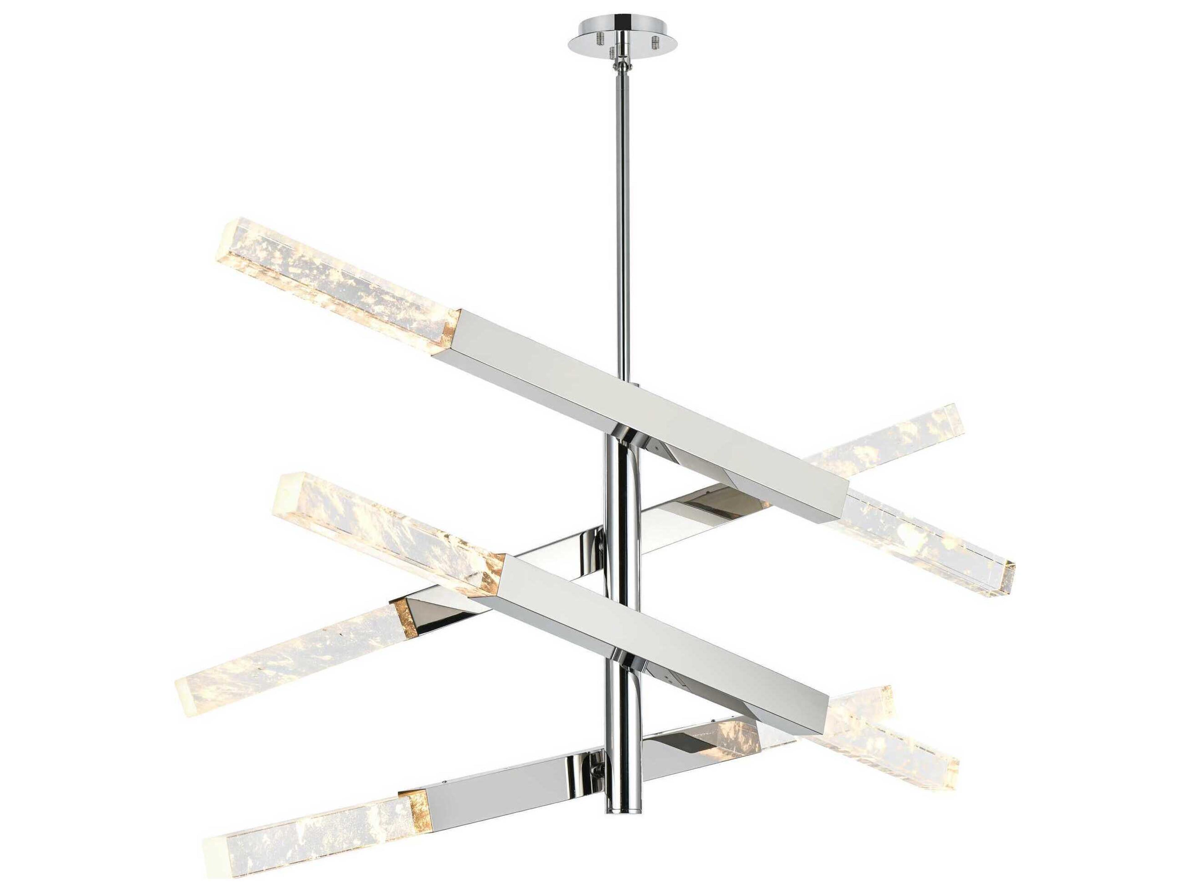 Ari 8-Light Chrome Linear Island Pendant