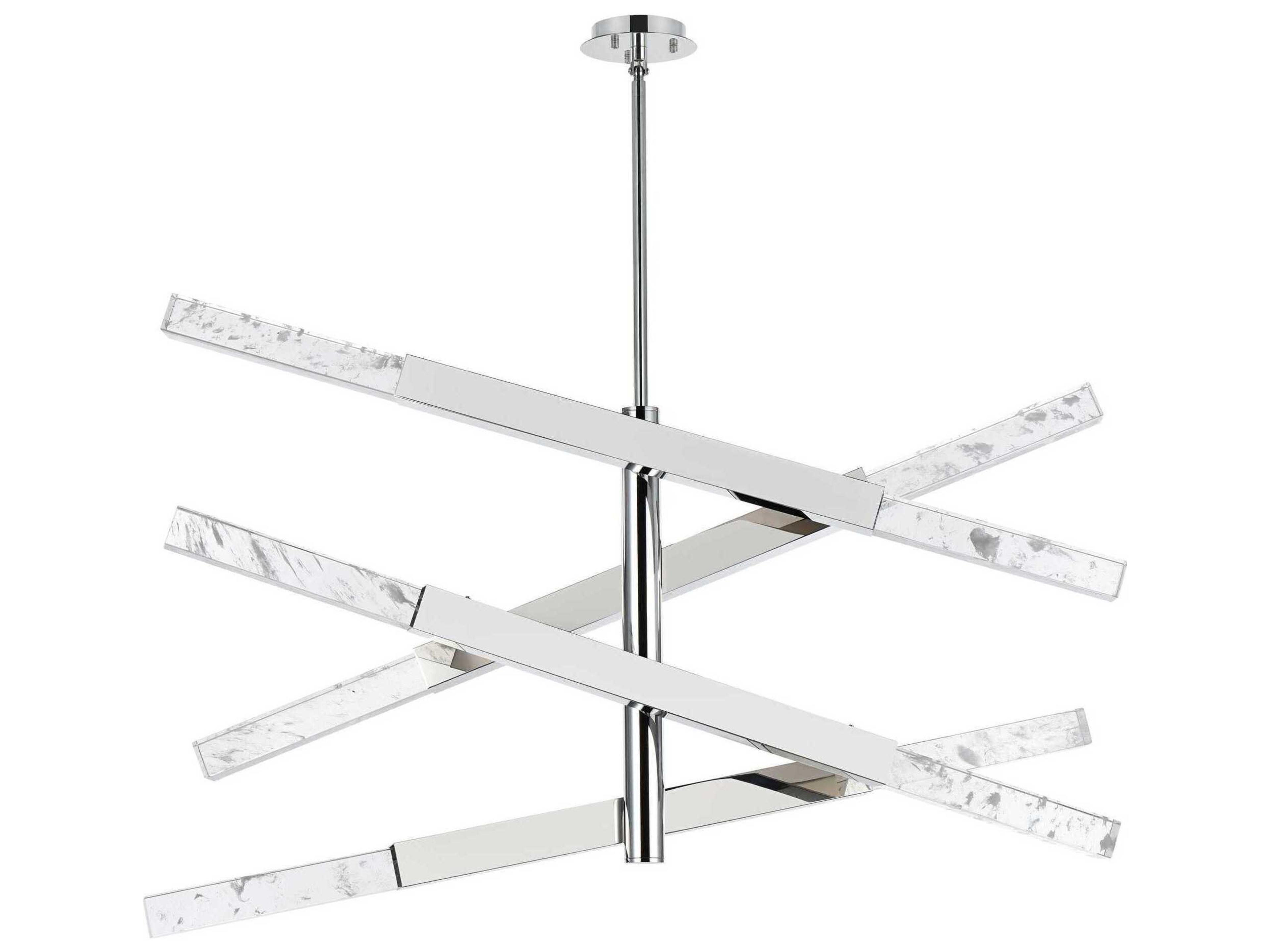 Elegant Lighting Ari 8-Light Chrome Linear Island Pendant
