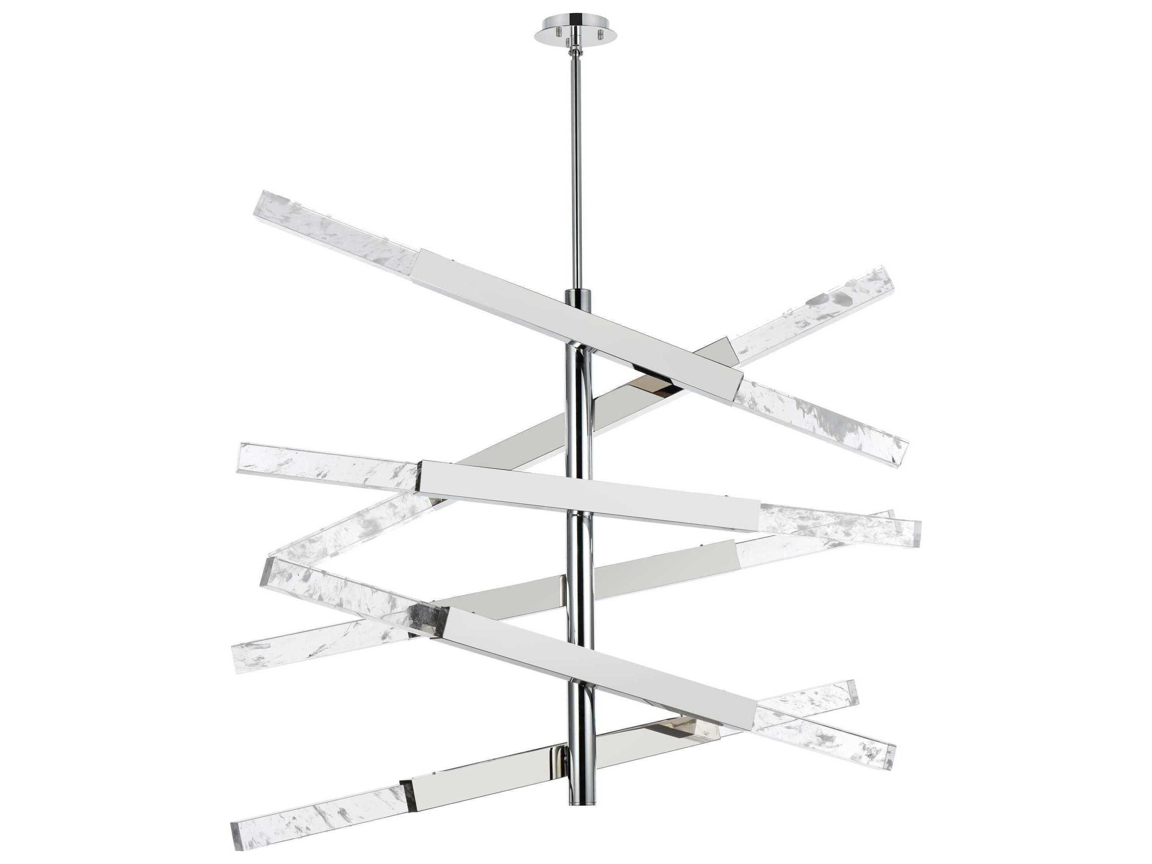 Elegant Lighting Ari 12-Light Chrome Linear Island Pendant