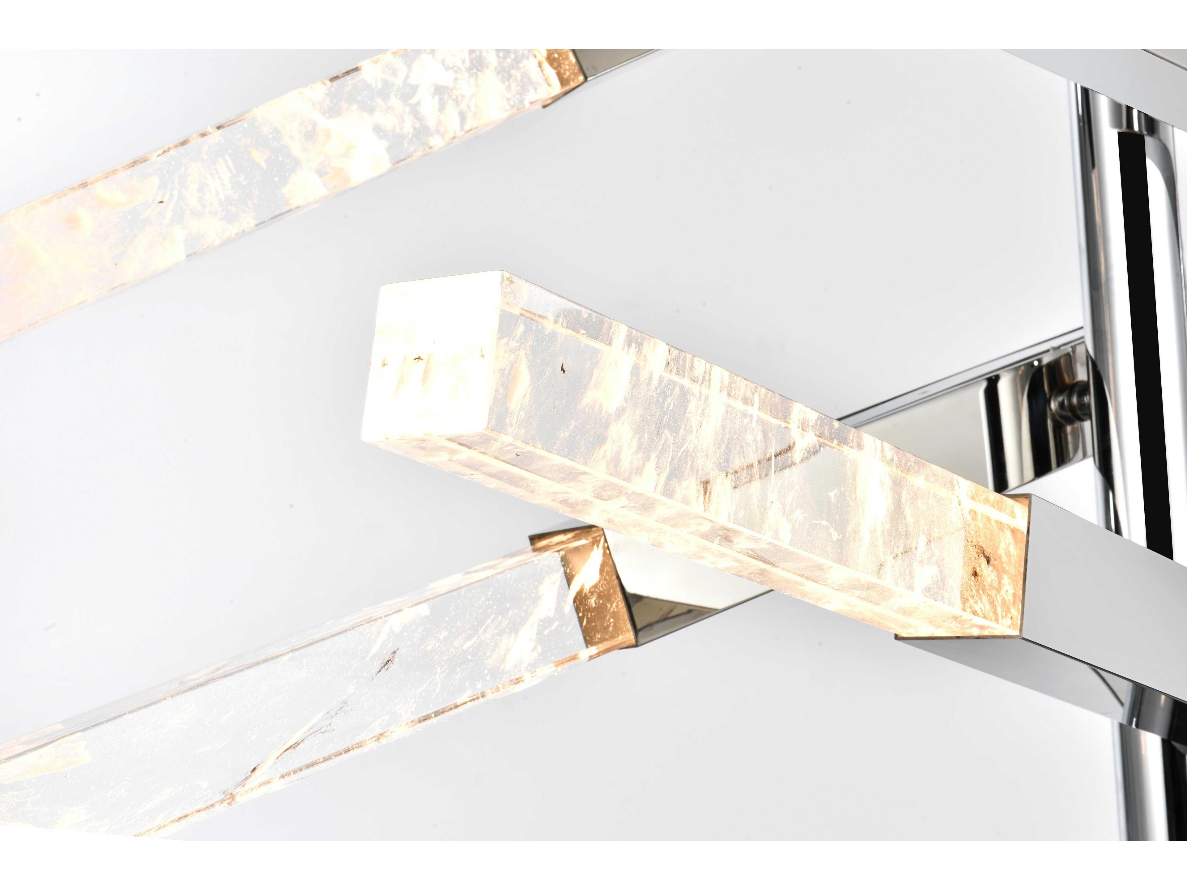 Elegant Lighting Ari 12-Light Chrome Linear Island Pendant