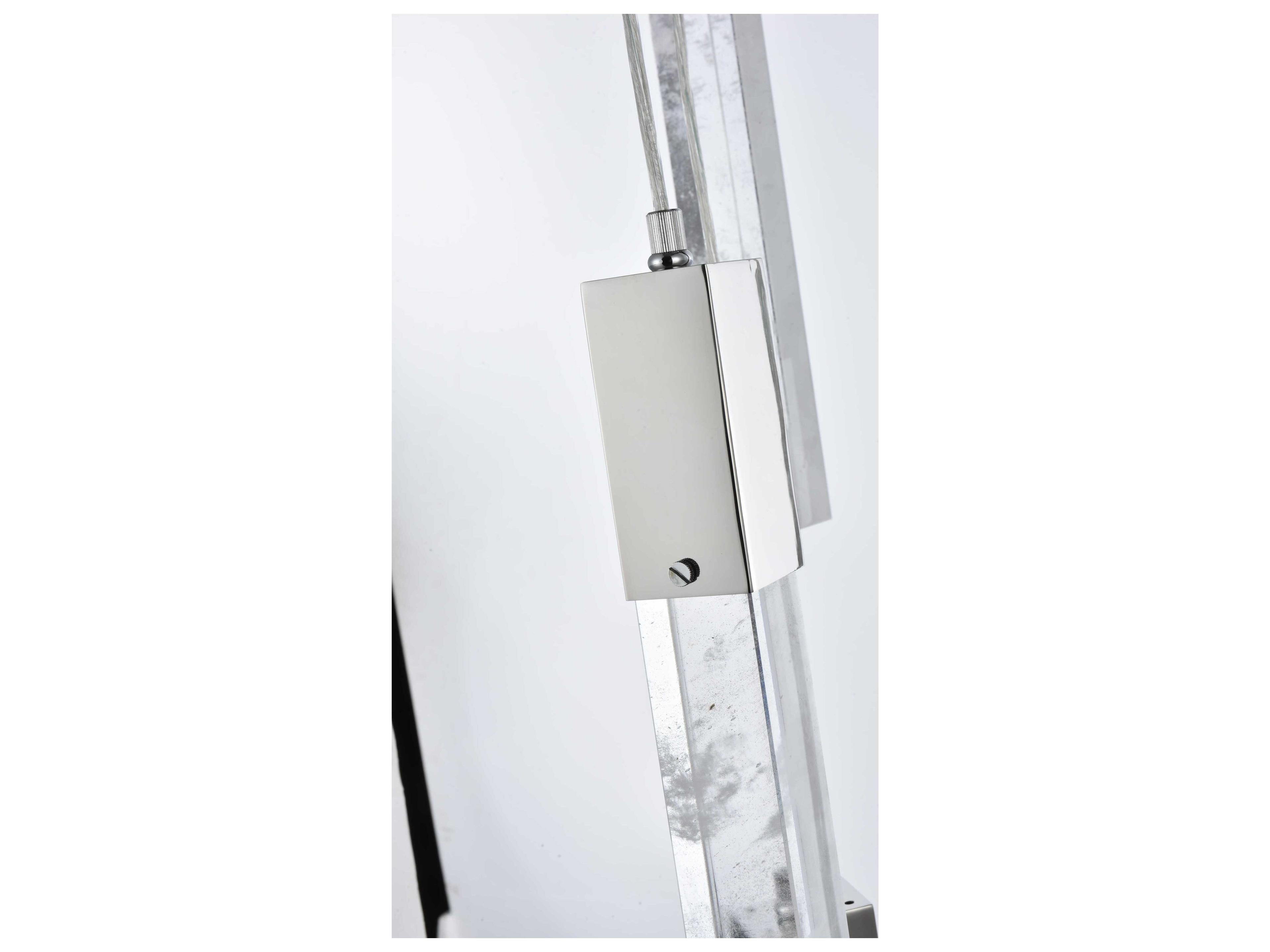 Elegant Lighting Aurora 9-Light Chrome Linear Pendant