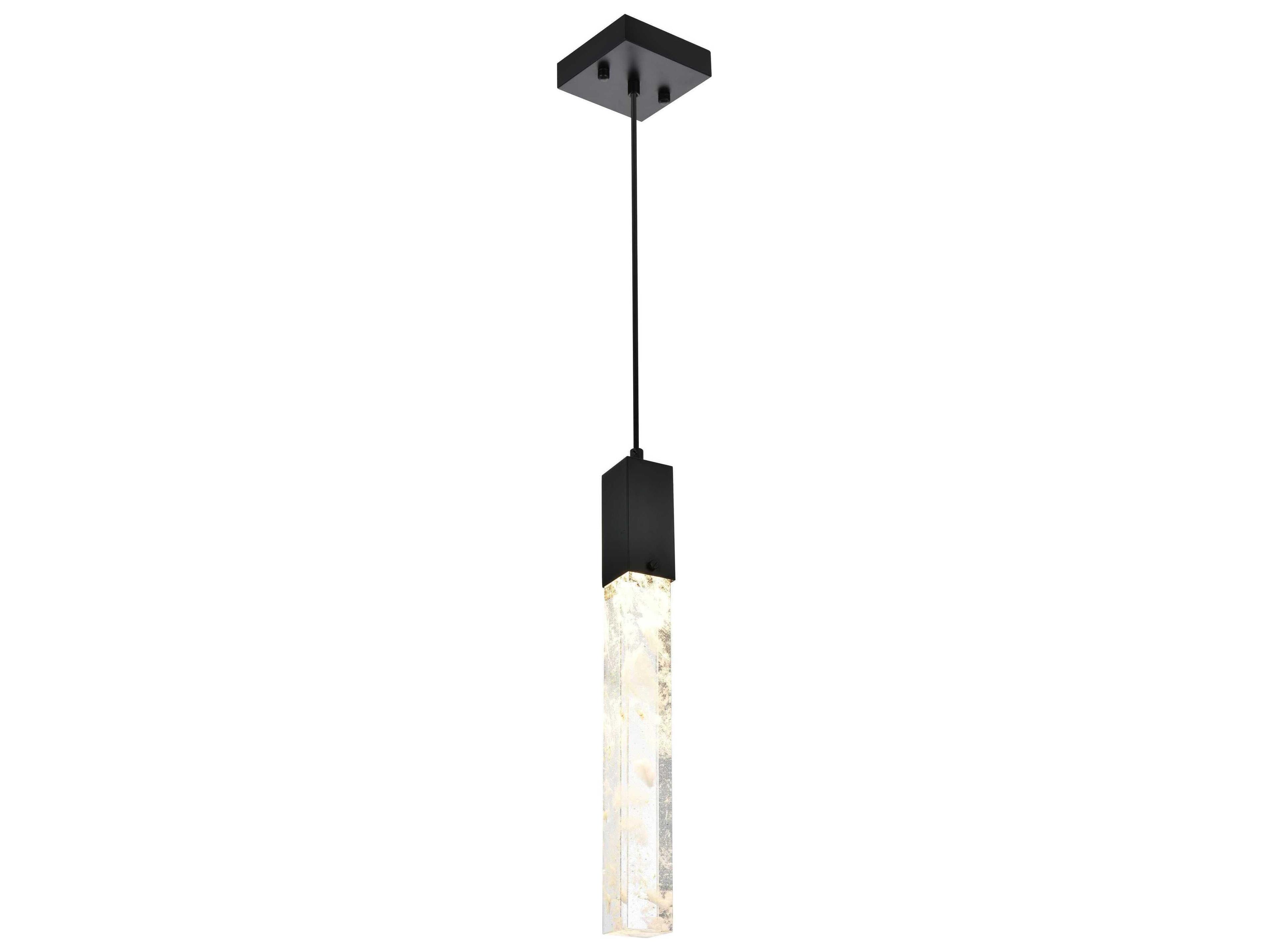 Aurora 1-Light Black Linear Mini Pendant
