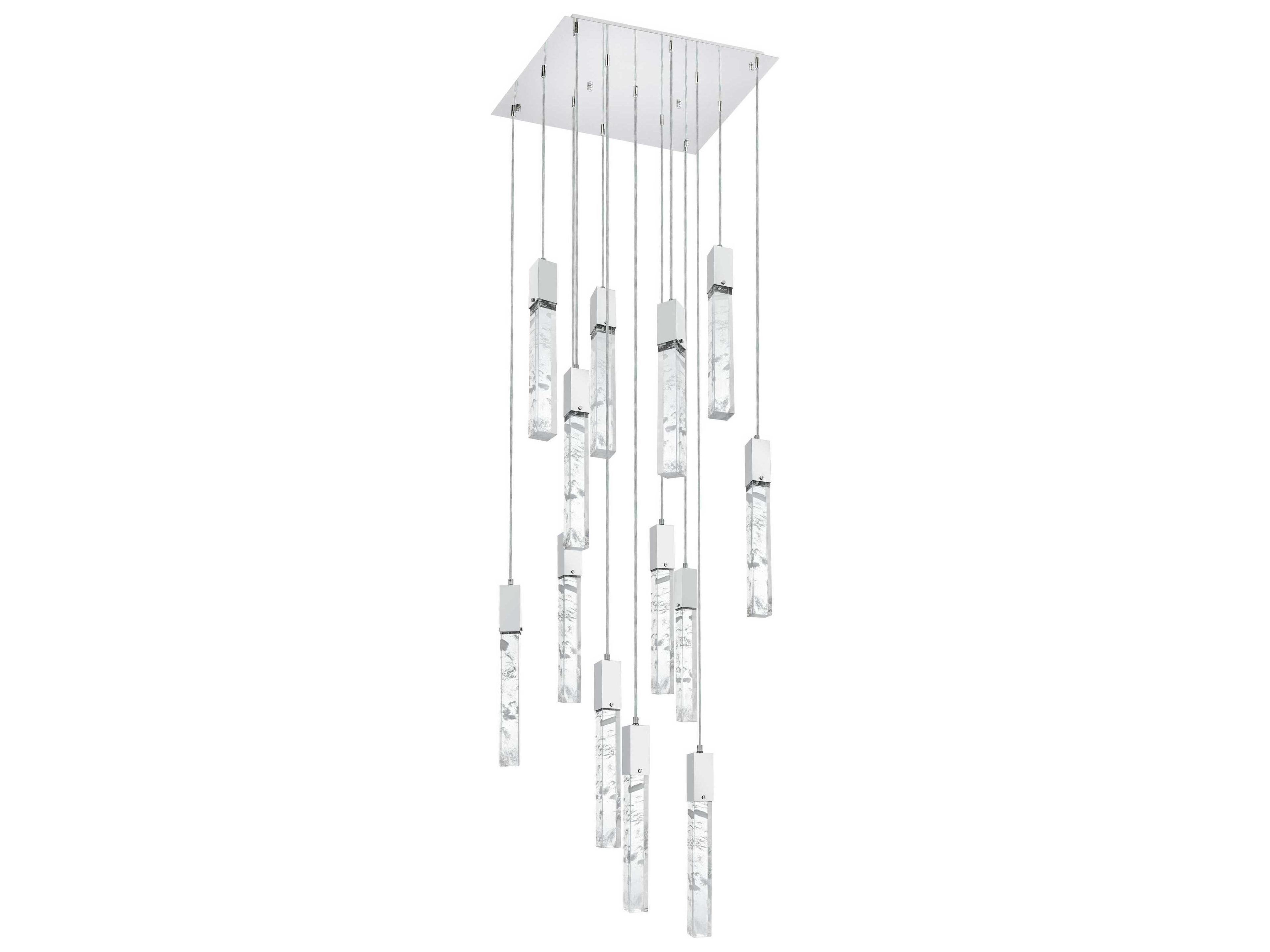 Elegant Lighting Aurora 13-Light Chrome Linear Pendant