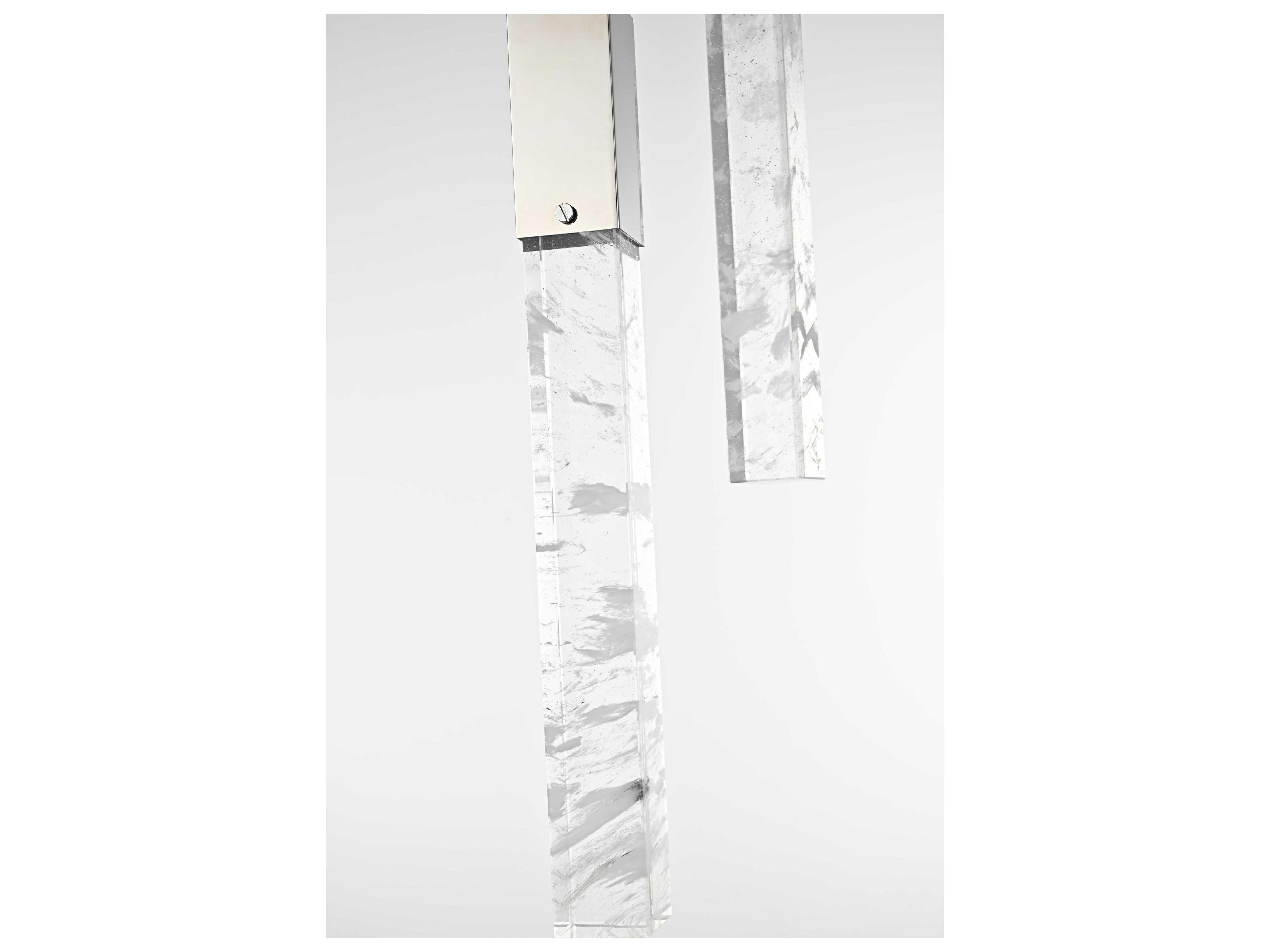 Elegant Lighting Aurora 13-Light Chrome Linear Pendant