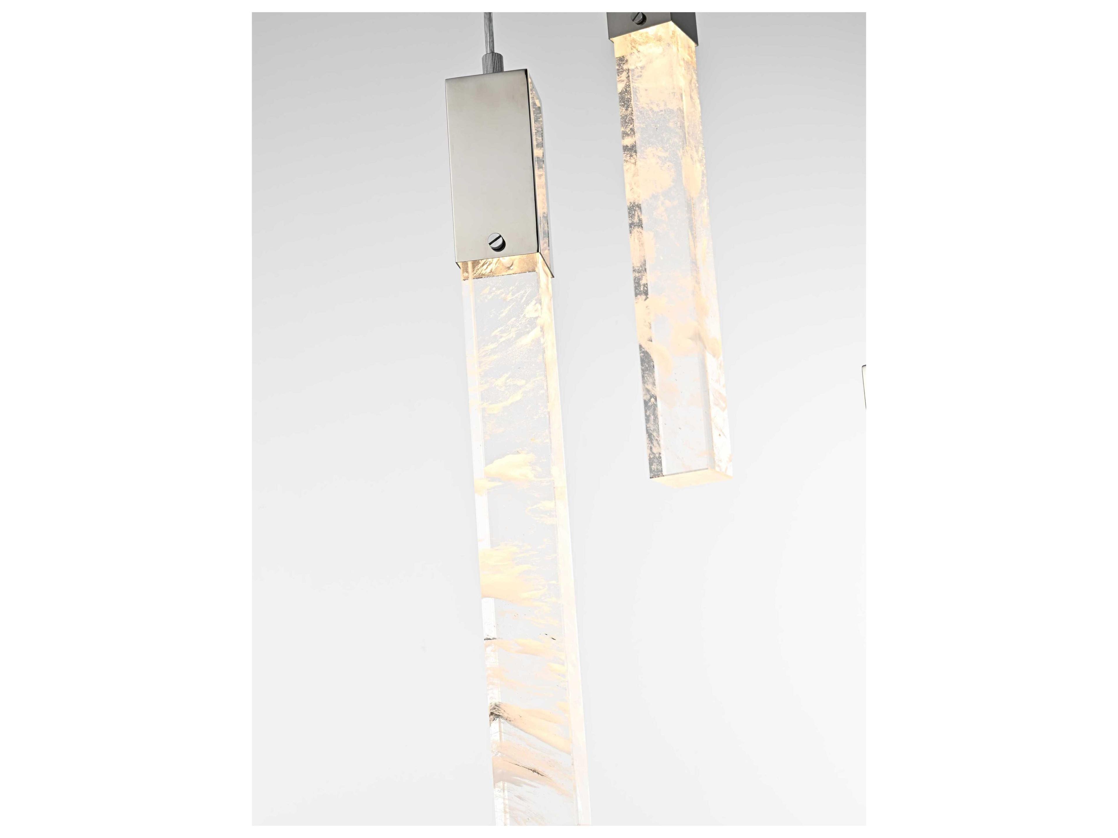 Elegant Lighting Aurora 16-Light Chrome Linear Pendant