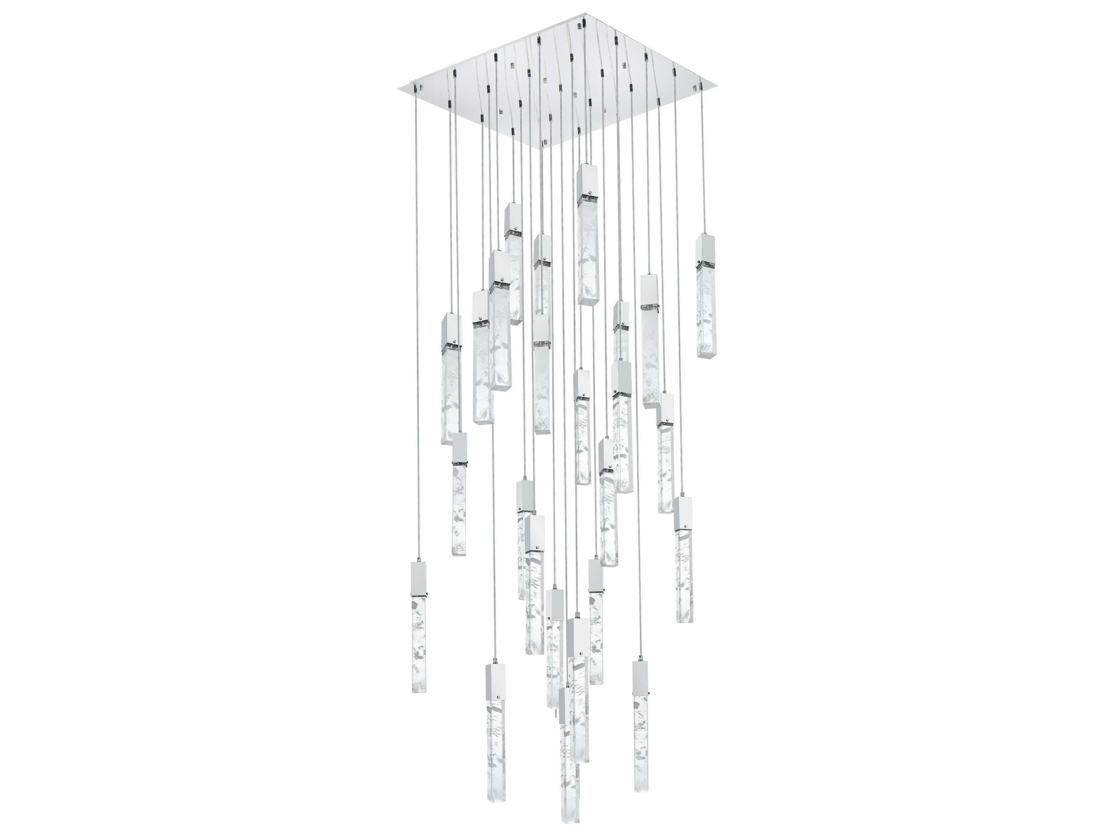 Elegant Lighting Aurora 25-Light Chrome Linear Pendant