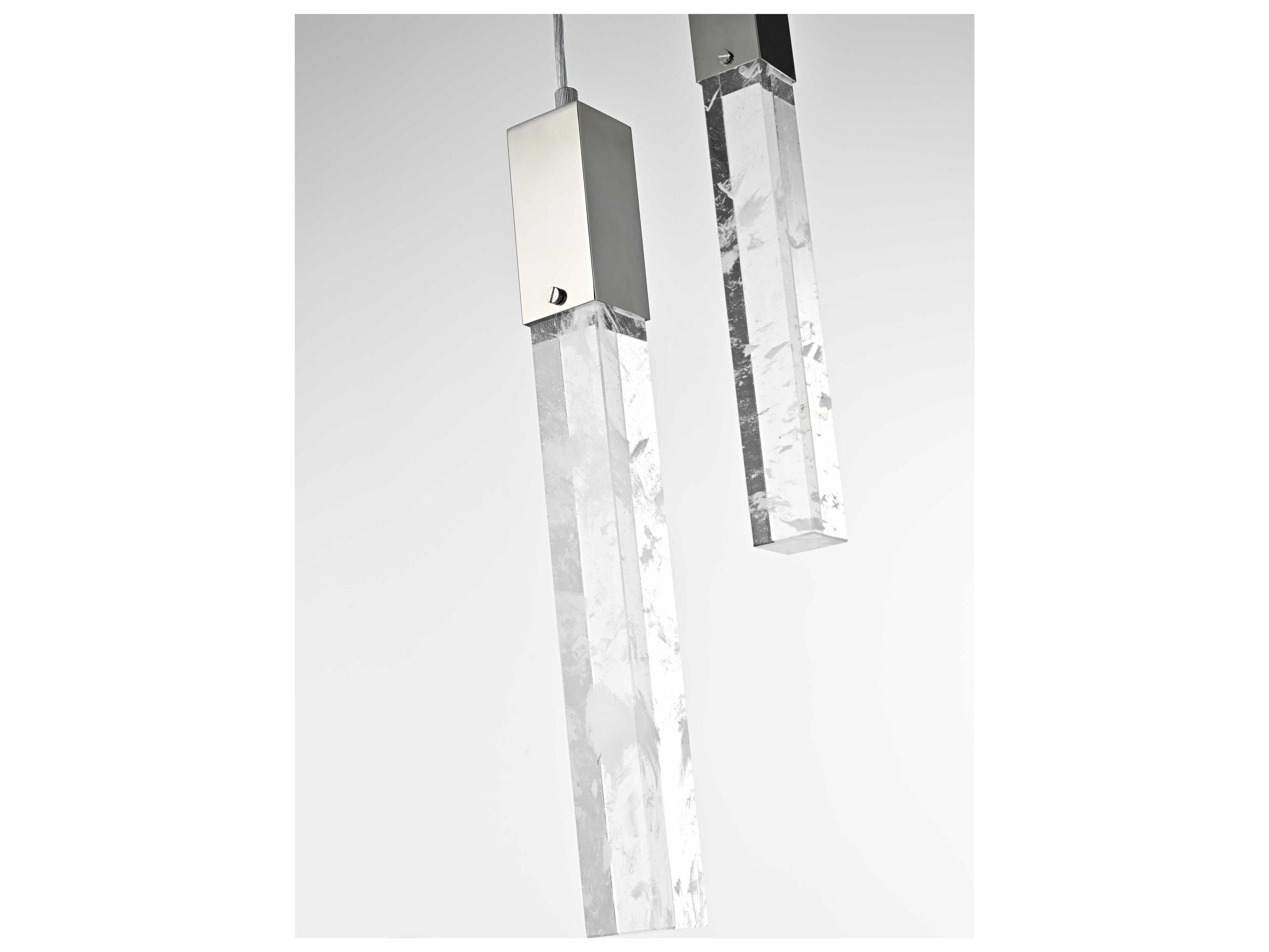 Elegant Lighting Aurora 25-Light Chrome Linear Pendant